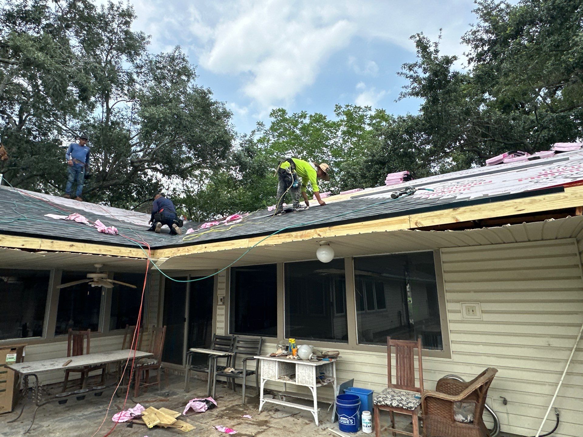 Project in Houston by Motion Roofing