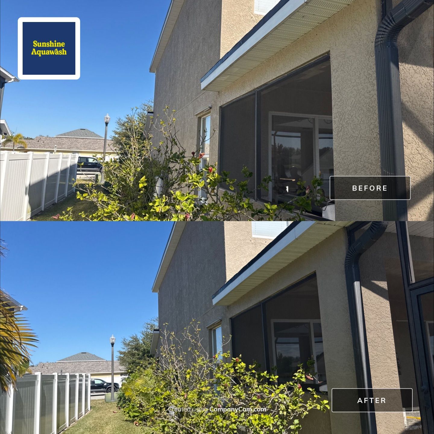 Two-Story House Wash in Crystal Lakes – Palmetto, FL by Sunshine AquaWash