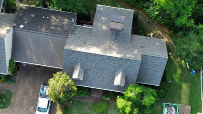 Roof Tree Damage- Repair Roof Framing and Replace Shingle Roof System In Belle Meade 