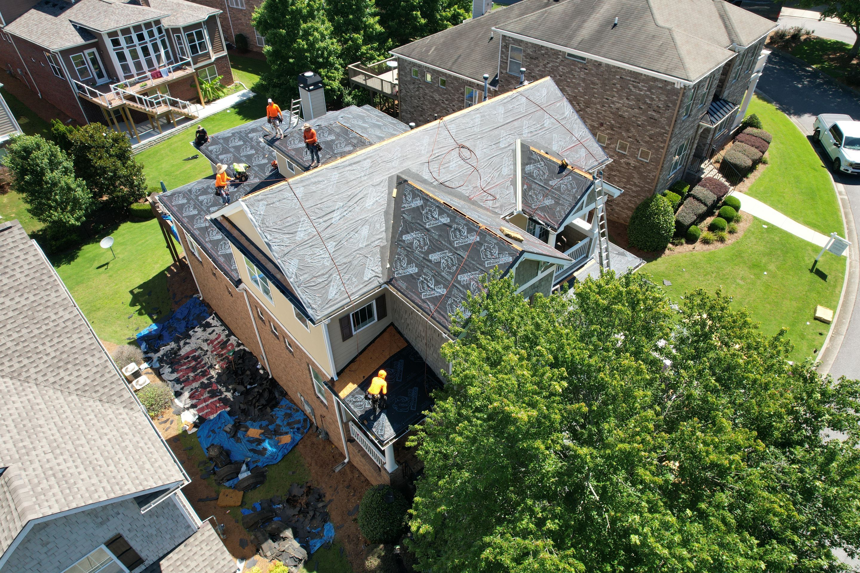 Residential Roofing Installation using Owens Corning by Inspector Roofing and Restoration