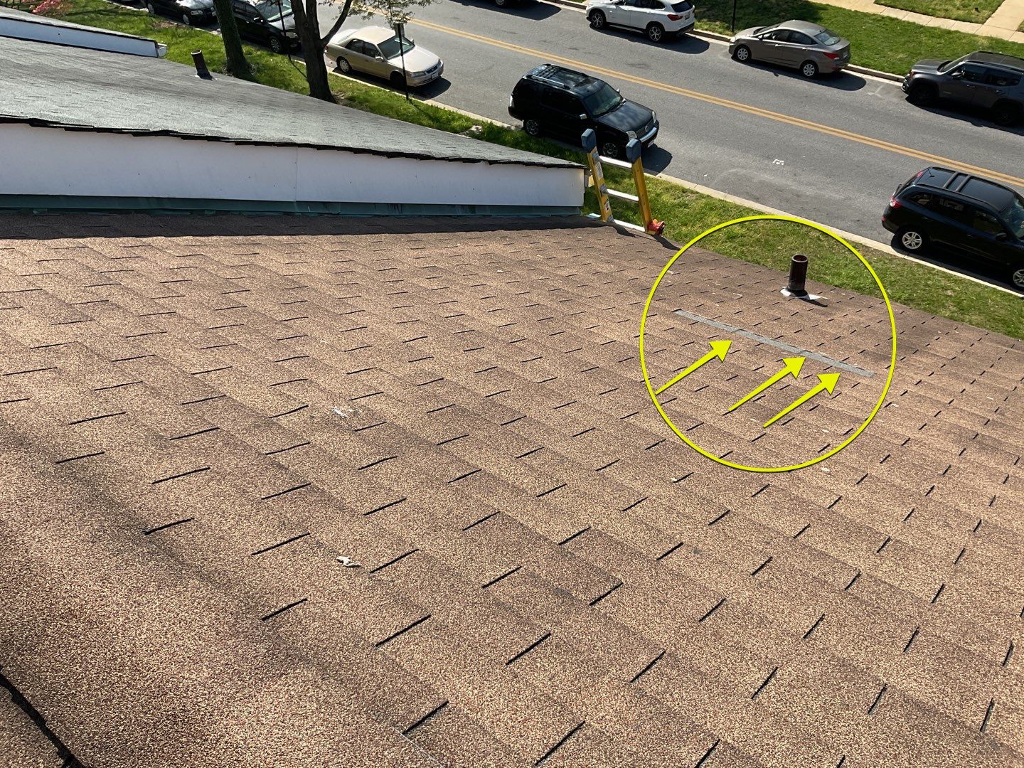 Residential Roofing Repair using 3 Tap Shingles by Alpha Design Services