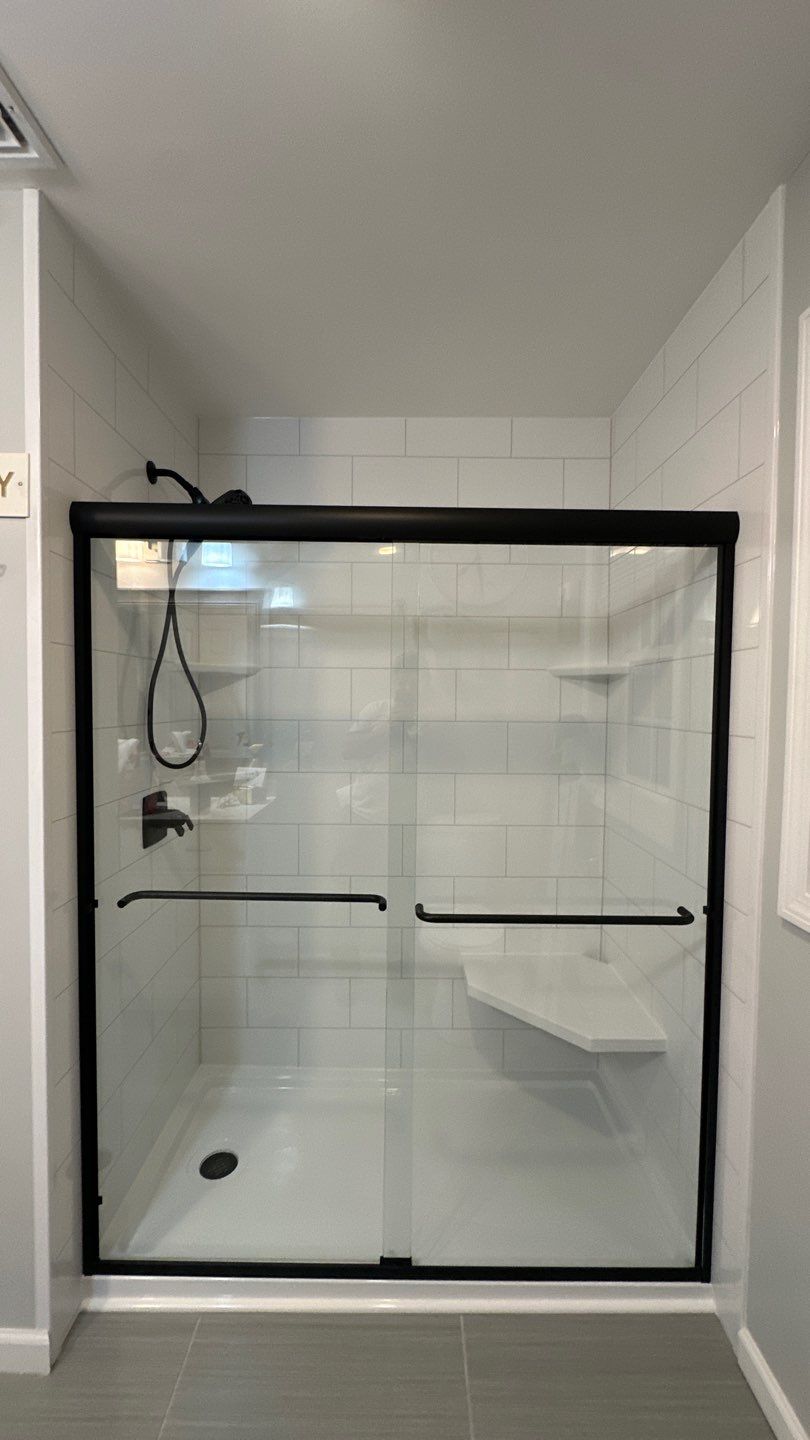 Tub to Walk-In Shower Installation in Grimswold, CT  by Yankee Home Improvement