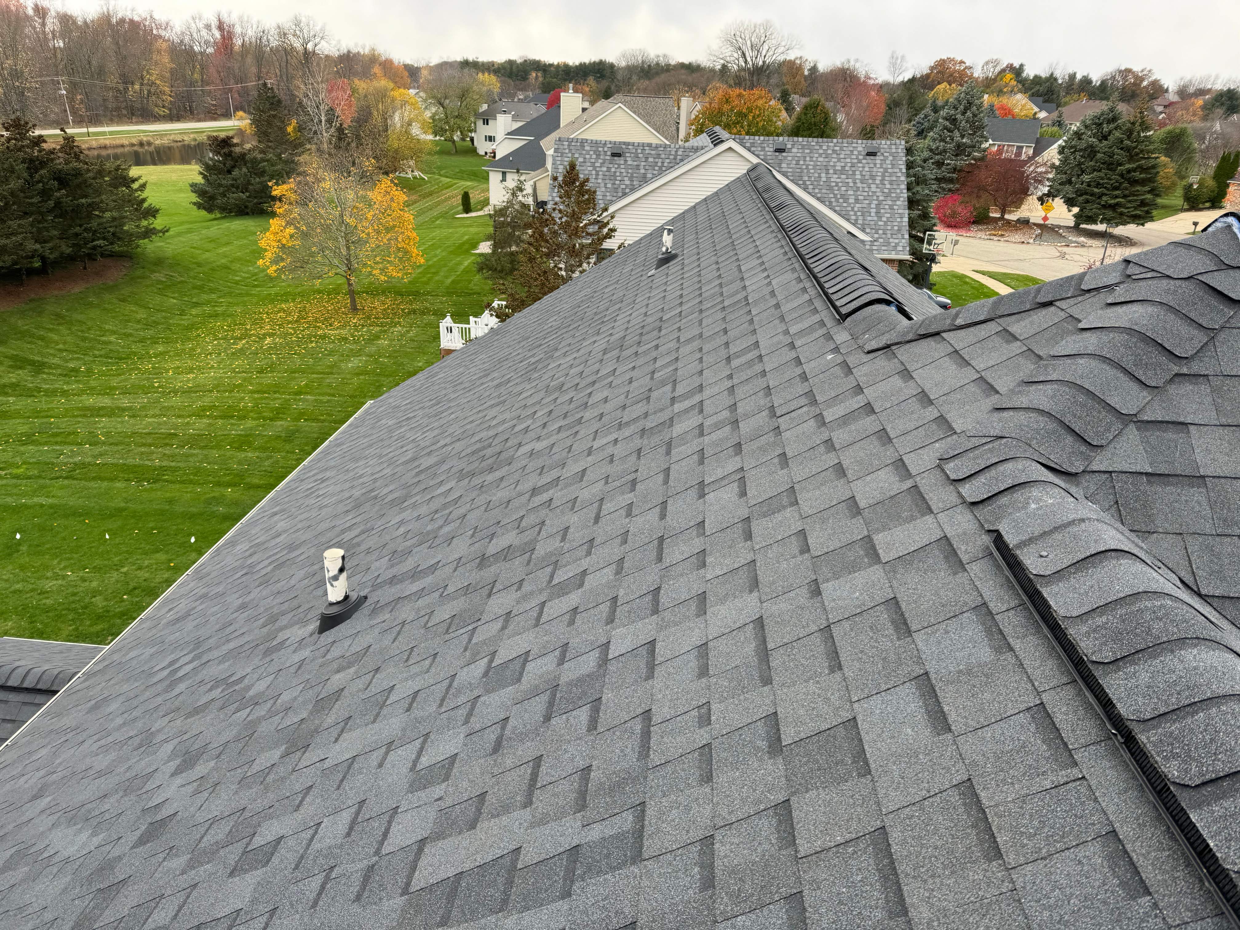 Residential Roofing Installation using Certainteed Landmark ClimateFlex by GRACCO