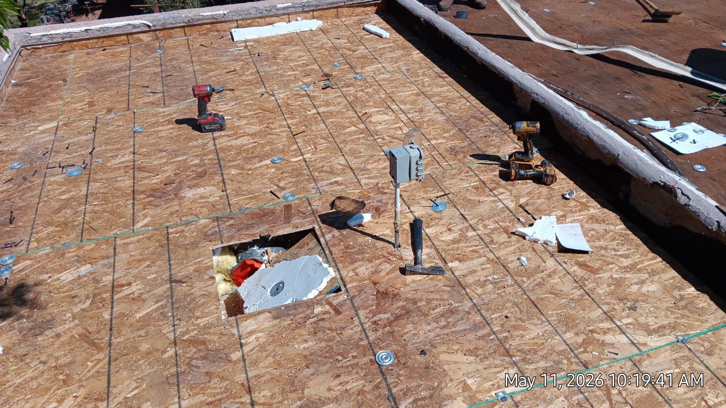 Residential TPO Roof Replacement and Decking Repair in Albuquerque by Doyle Roof Masters Inc