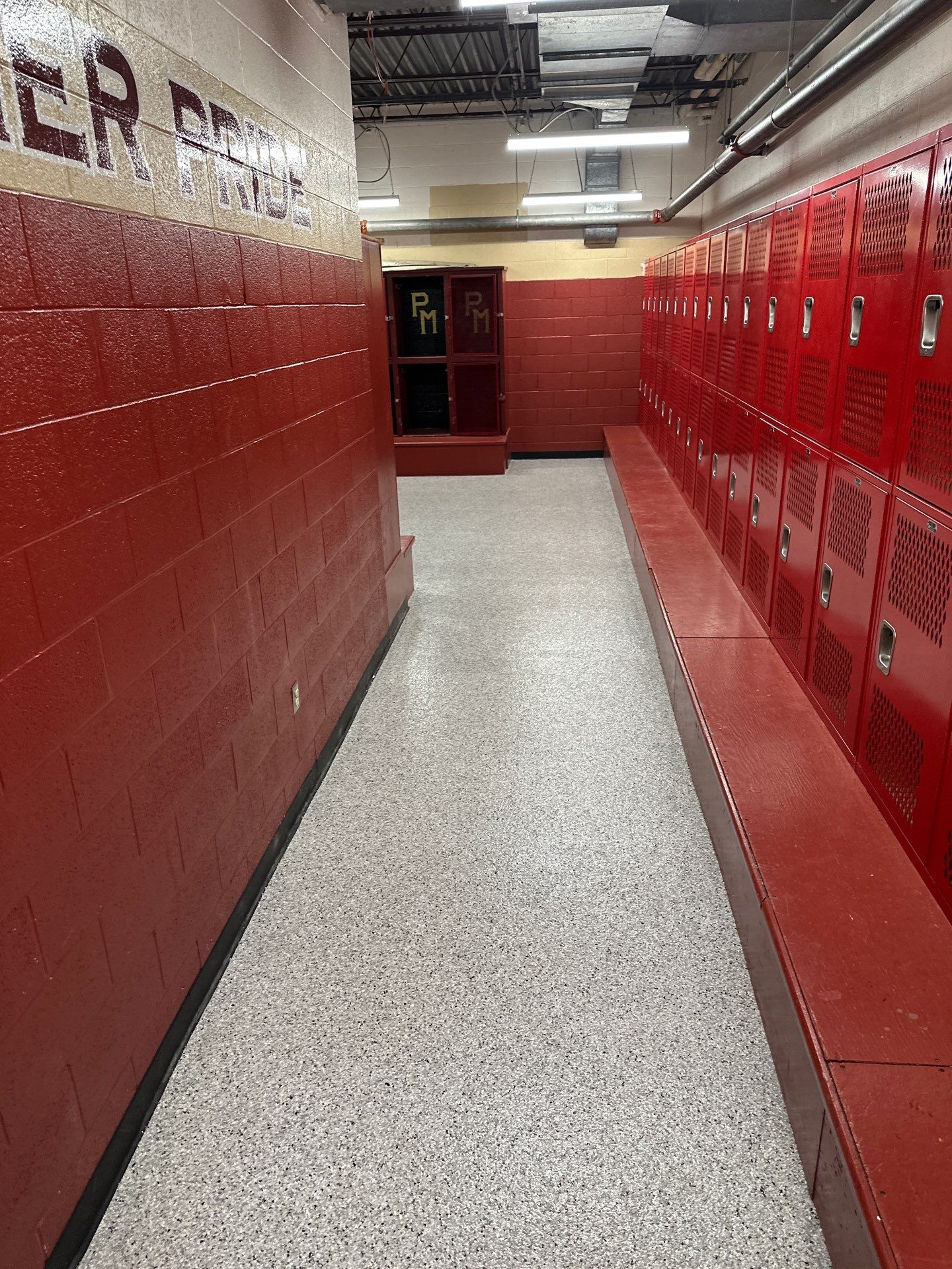 Commercial Floor Coating using Coyote by My Garage Floor Guys