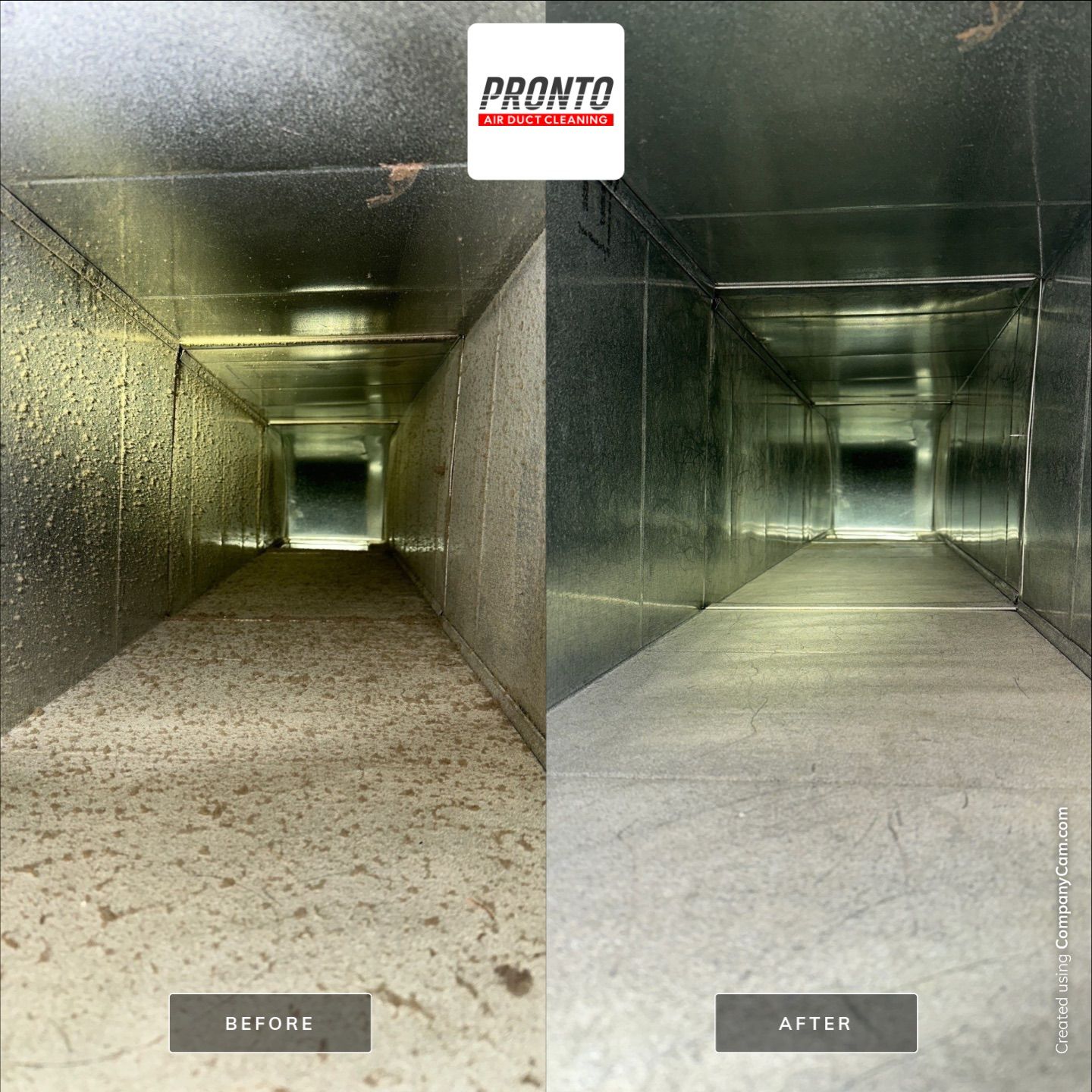 Air duct cleaning using Hypervac by Pronto Air Duct Cleaning
