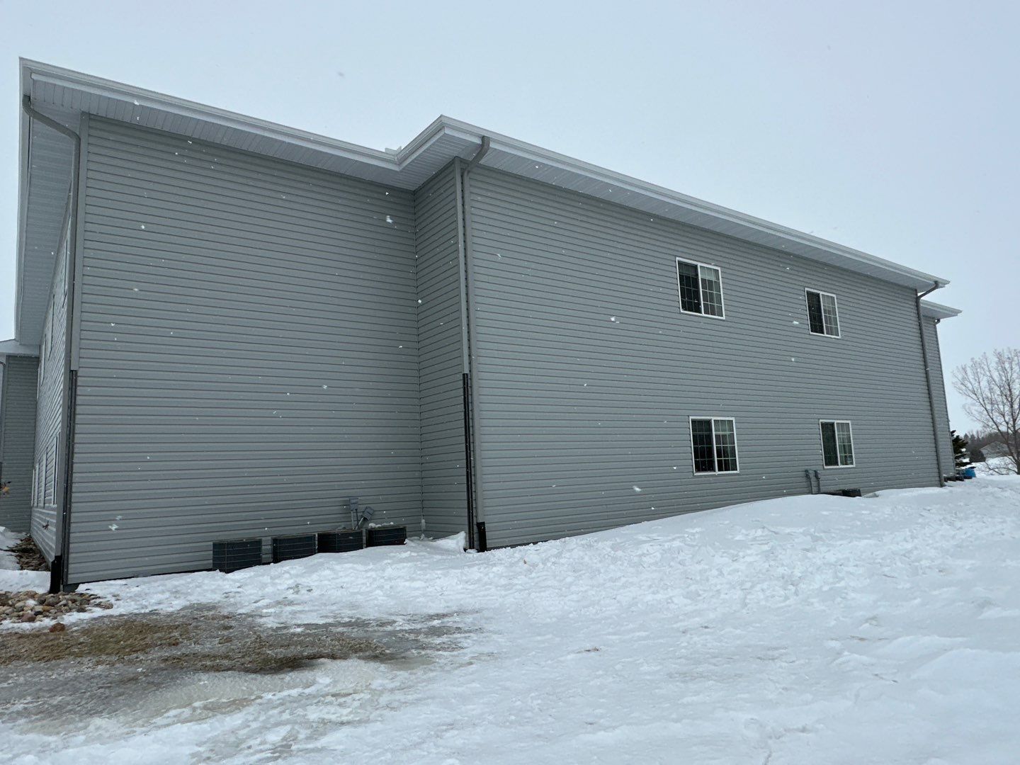 630' of White 5" Gutter in Morris by Next Level Seamless Gutters / Exteriors Inc.