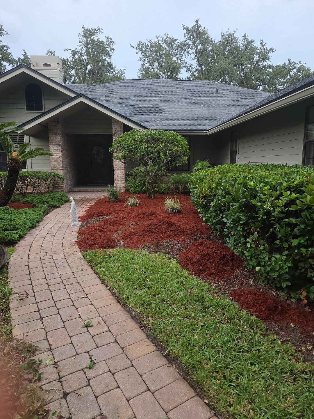 Deerwood Resident | Clean-Up & Mulch Install by ProGreen Services