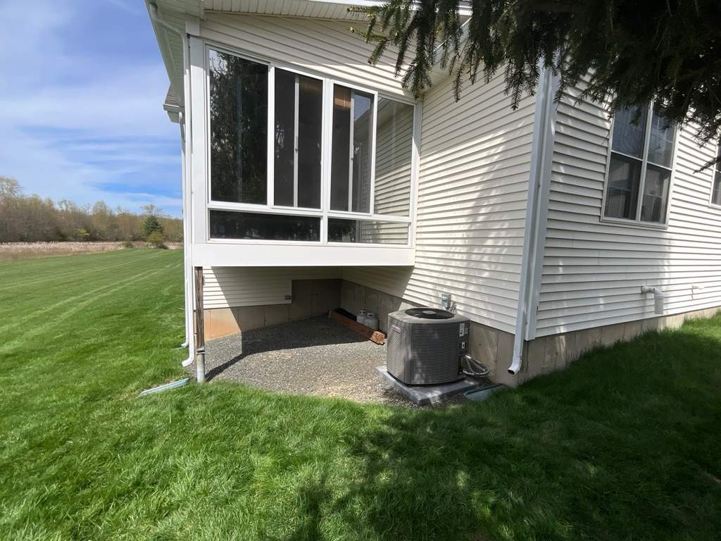 New Trex Deck, Tiki torch boards with Transcend white railings. by DiGiorgi Roofing and Siding Inc