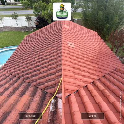 Barrel Tile Roof Cleaning