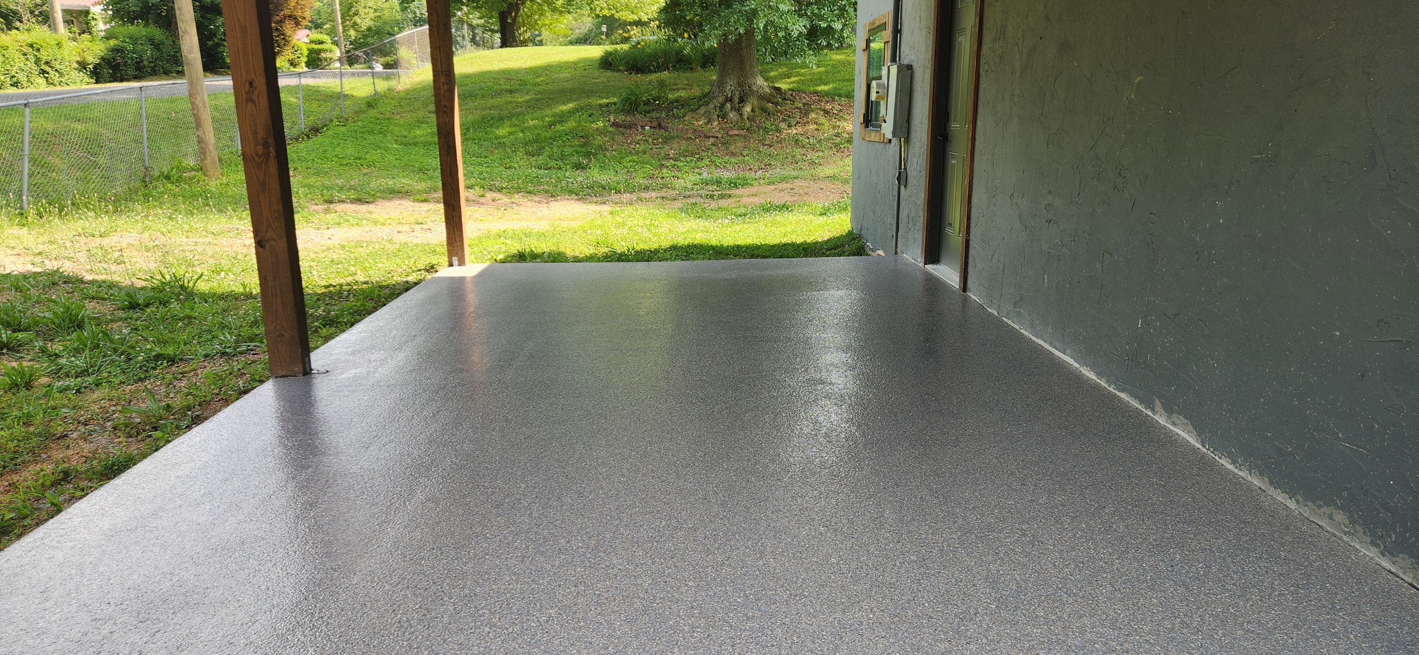 Porch Upgrade Using Pumice by Elite Floor Solutions