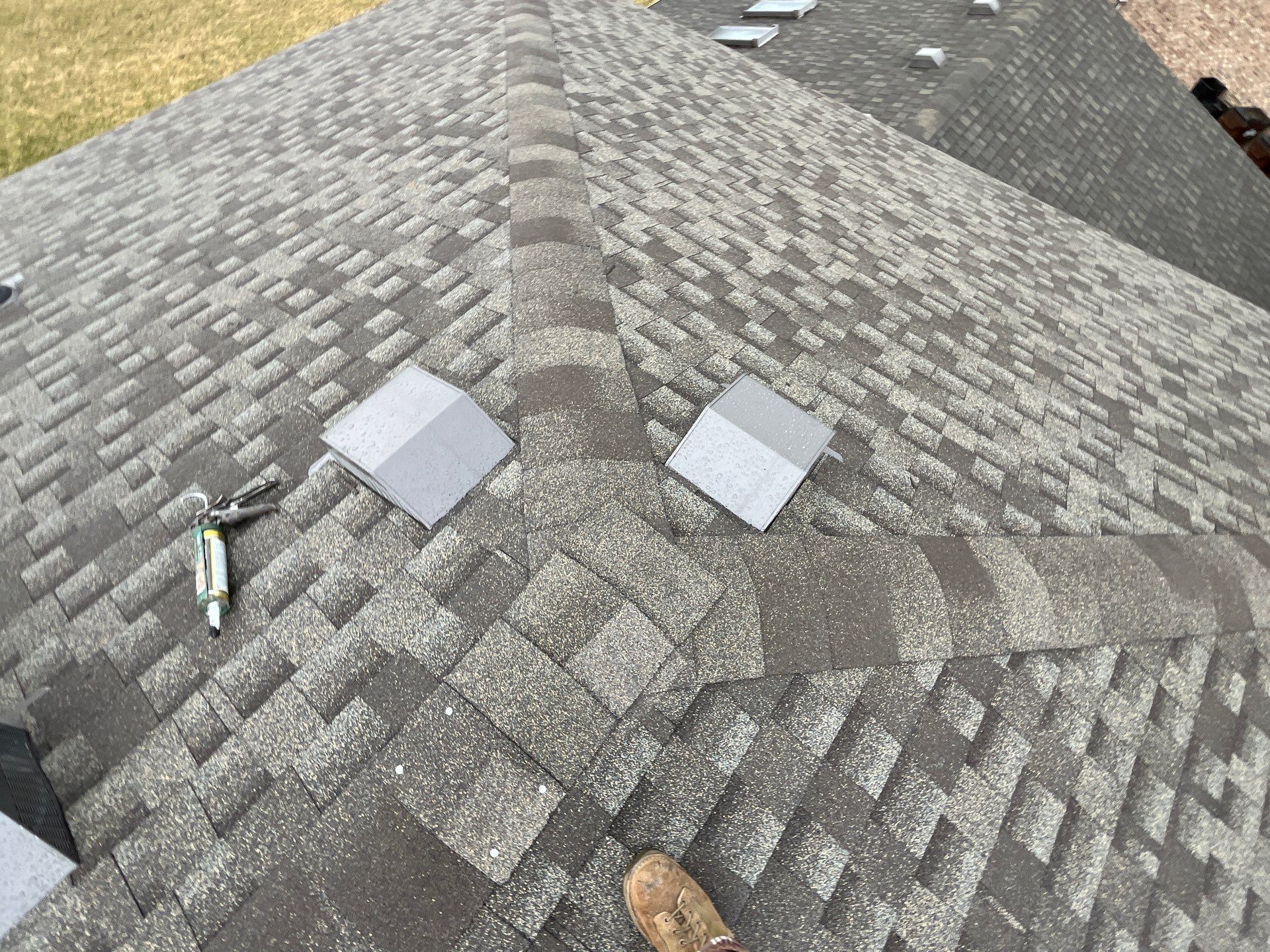 Residential Roofing Installation using GAF Timberline HDZ Weathered Wood by Nitro Roofing and Construction