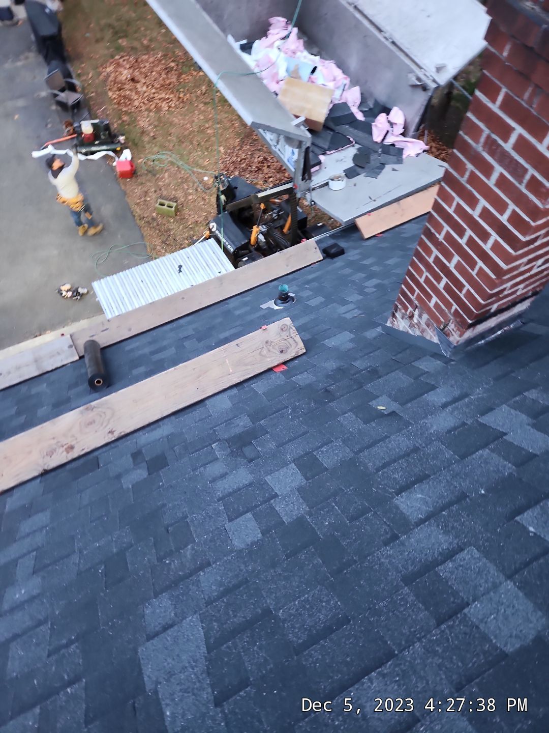 Residential Roofing Installation using Owens Corning TruDefinition by A Plus Exterior
