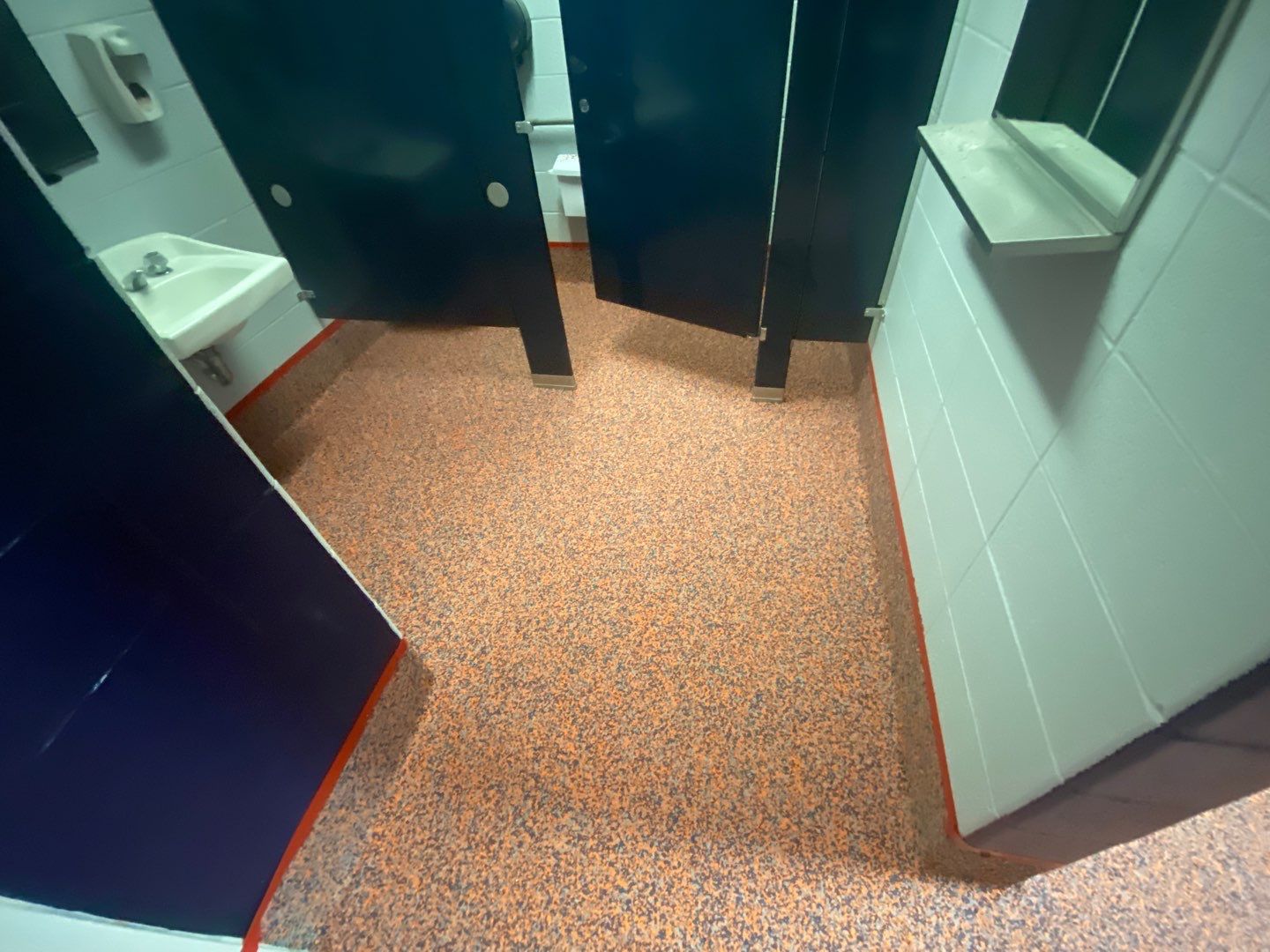 Locker Room using Custom Color by Select Painting, Coatings & Garage Cabinets