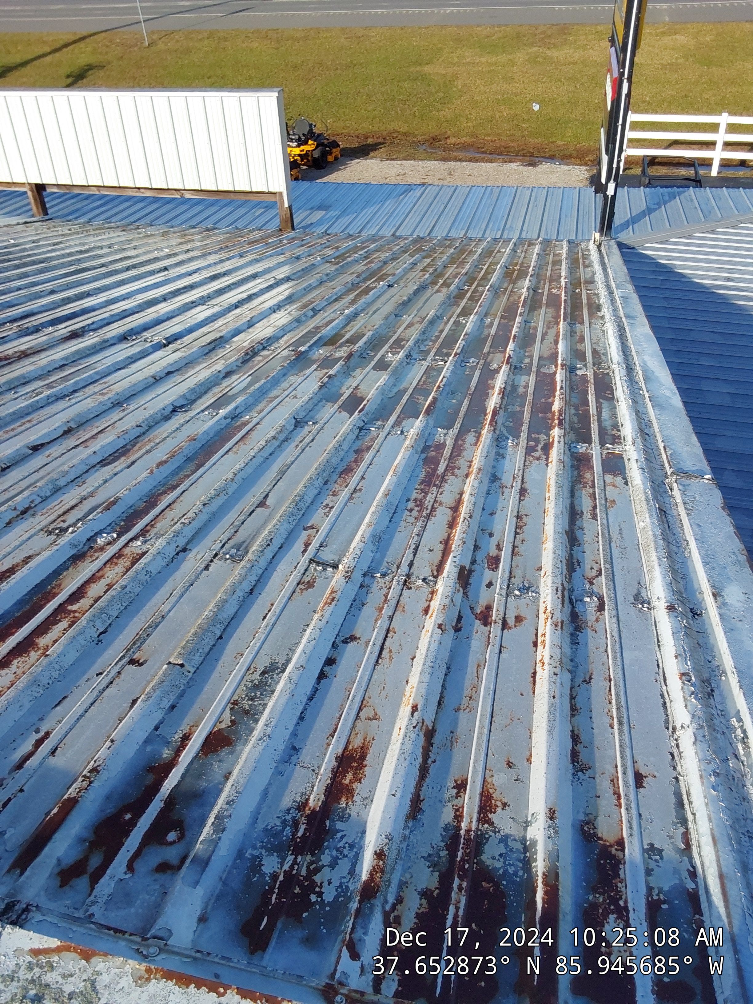 Commercial Metal Roofing Restoration using Coatings by Kentucky Commercial Roofing