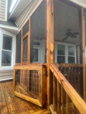 Weathered Deck and Screened Porch using Wood Sealant