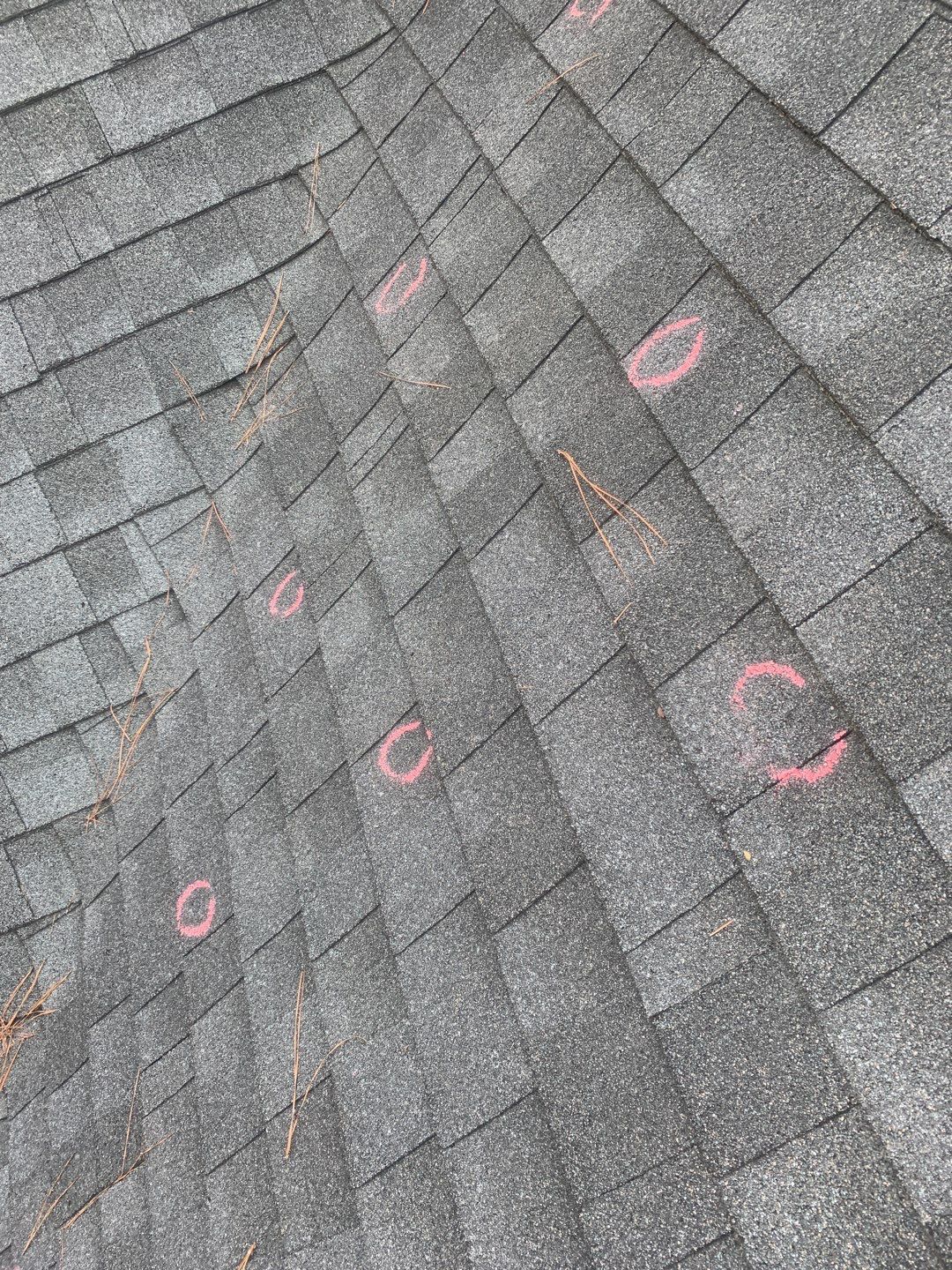 Hail Damaged Inspection / Repair / Re roof by American Roofing NC