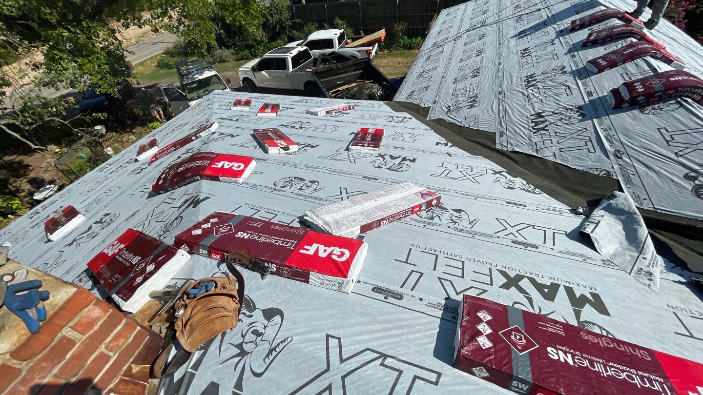 Residential Roofing Installation using GAF Natural Shadow  by A & H Roofing and Contracting