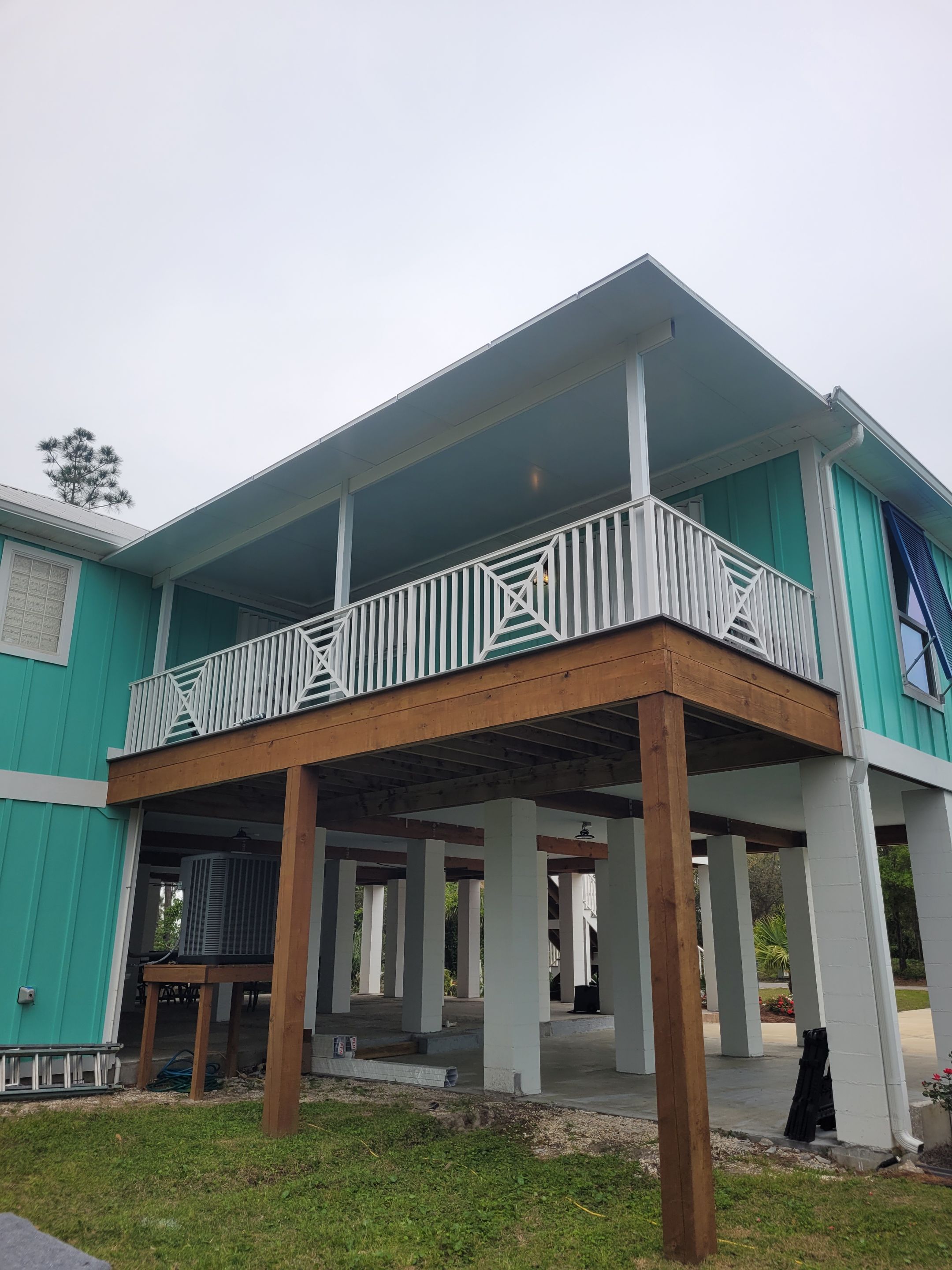 Elevated Patio Cover w/Pergola Trim by Titan Sunrooms