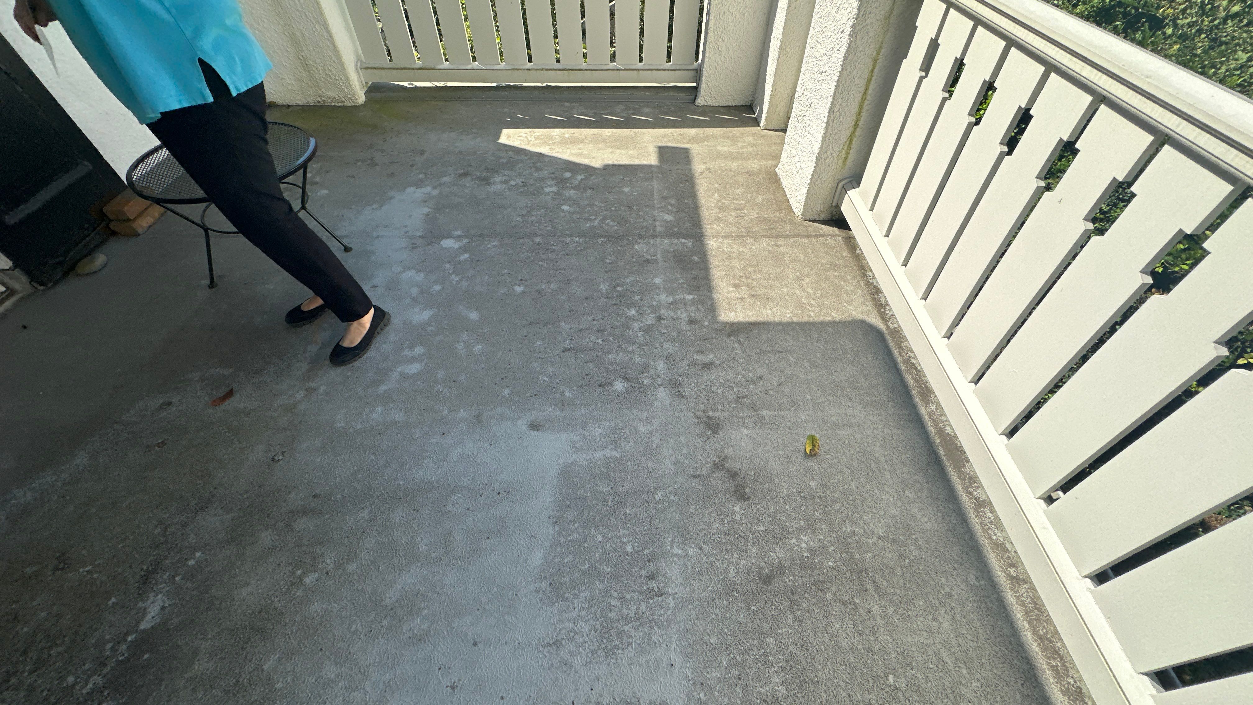 Stucco House Washing and Concrete Balcony Cleaning in Baltimore by Baltimore Pressure Washers Inc.