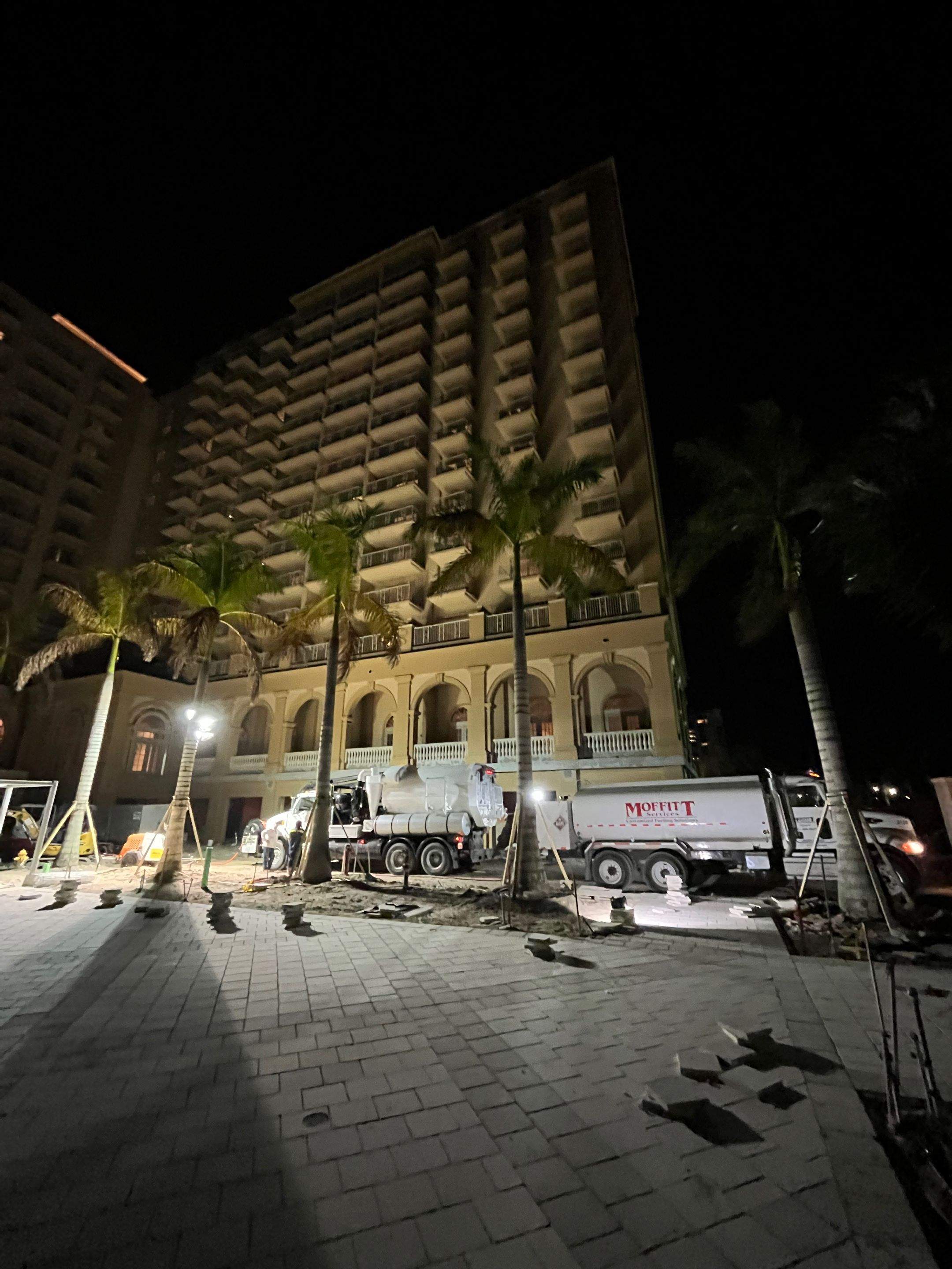 Ritz-Carlton S. Pool Deck & S. Service Rd Drain Cleaning by APS Power & Water