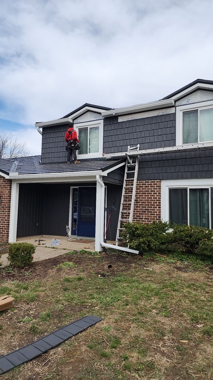 Full Exterior Home Transformation – Metal Slate Roof in Fort Wayne, IN by 4Ever Metal Roofing