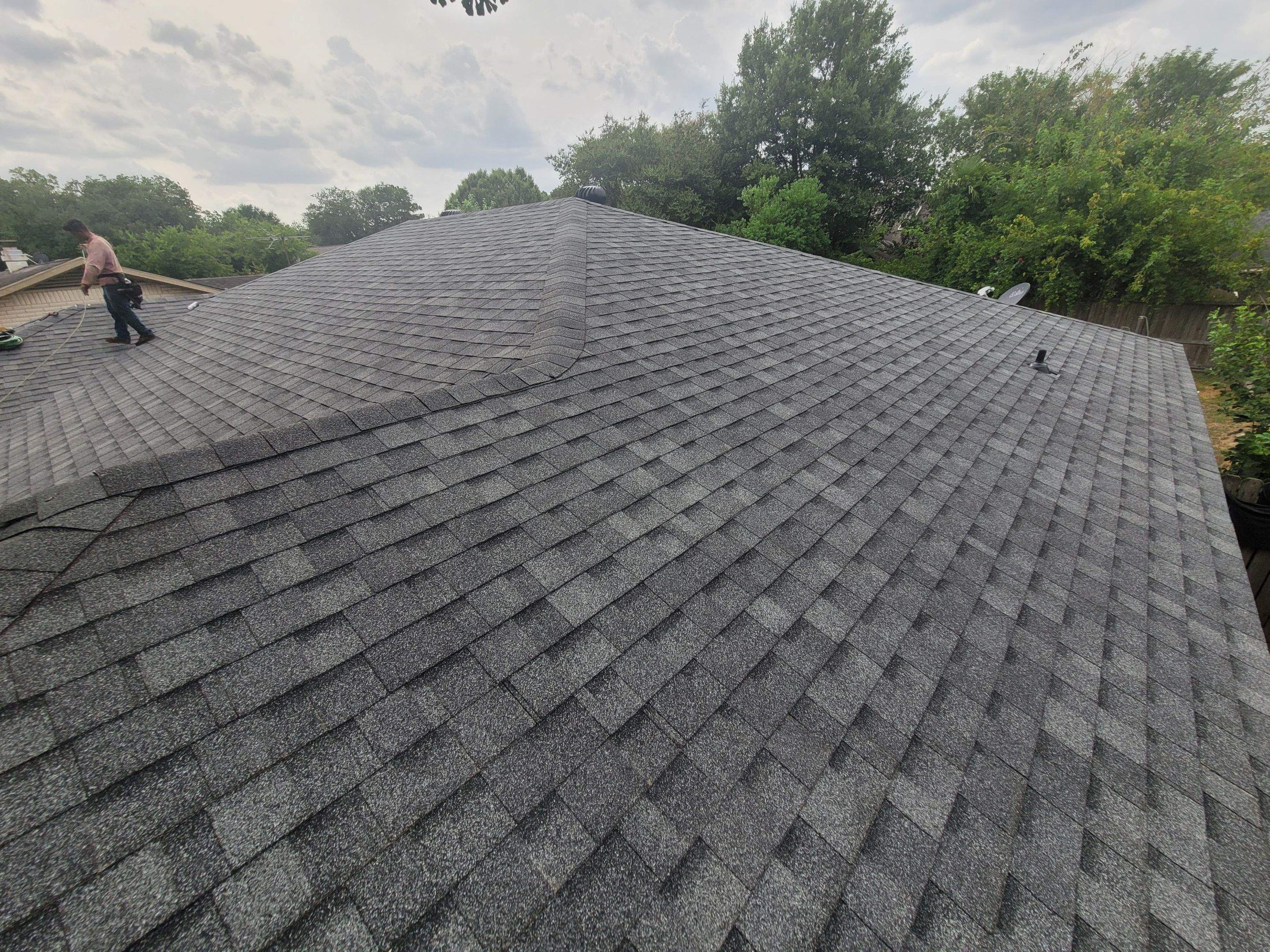 Tear-Off to Finish: IKO Charcoal Gray Roof — Houston, TX by PL Roofing & SB Roofing, LLC.