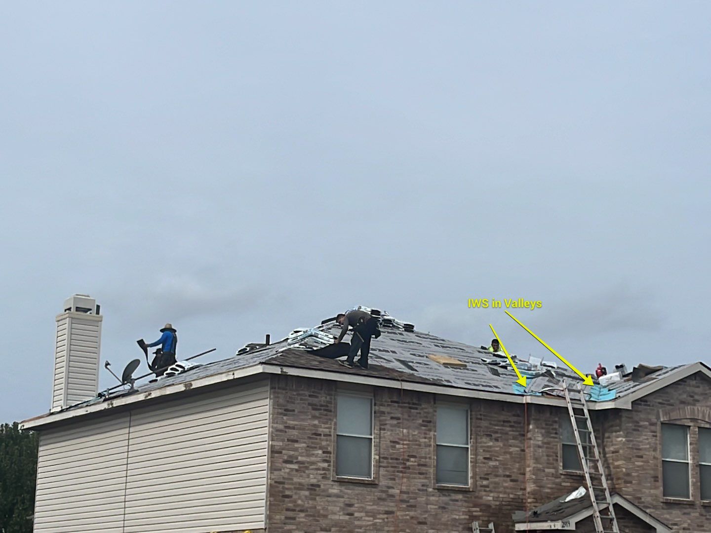 Full Roof Replacement, Chimney Rebuild and Interior Damage Replacement by First United Roofing & Construction