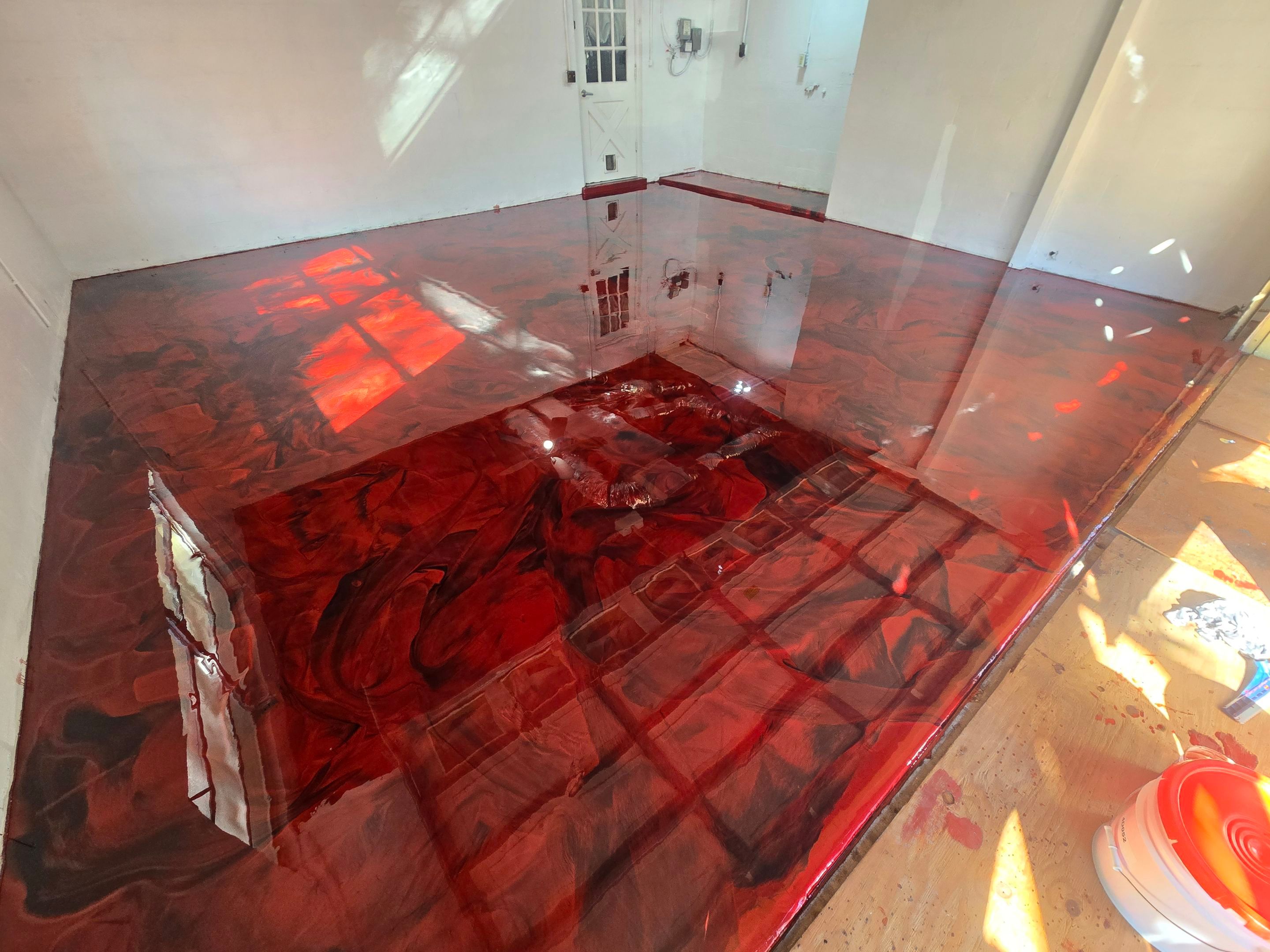 Beautiful Metallic Floor Built to Last by Performance Floors & Coating