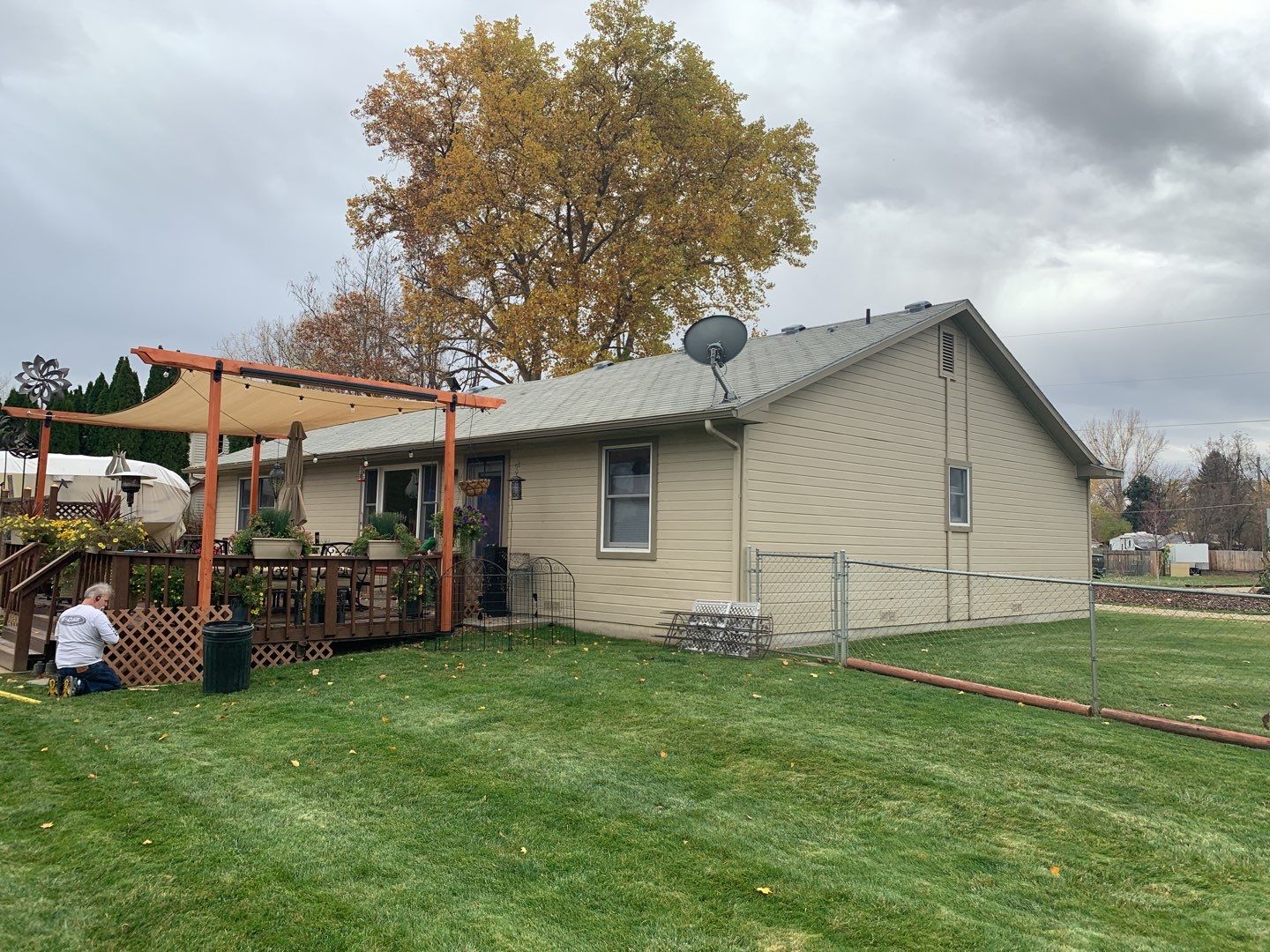Star Idaho Single level roofing replacement using Duration Brownwood by ID Roofing LLC