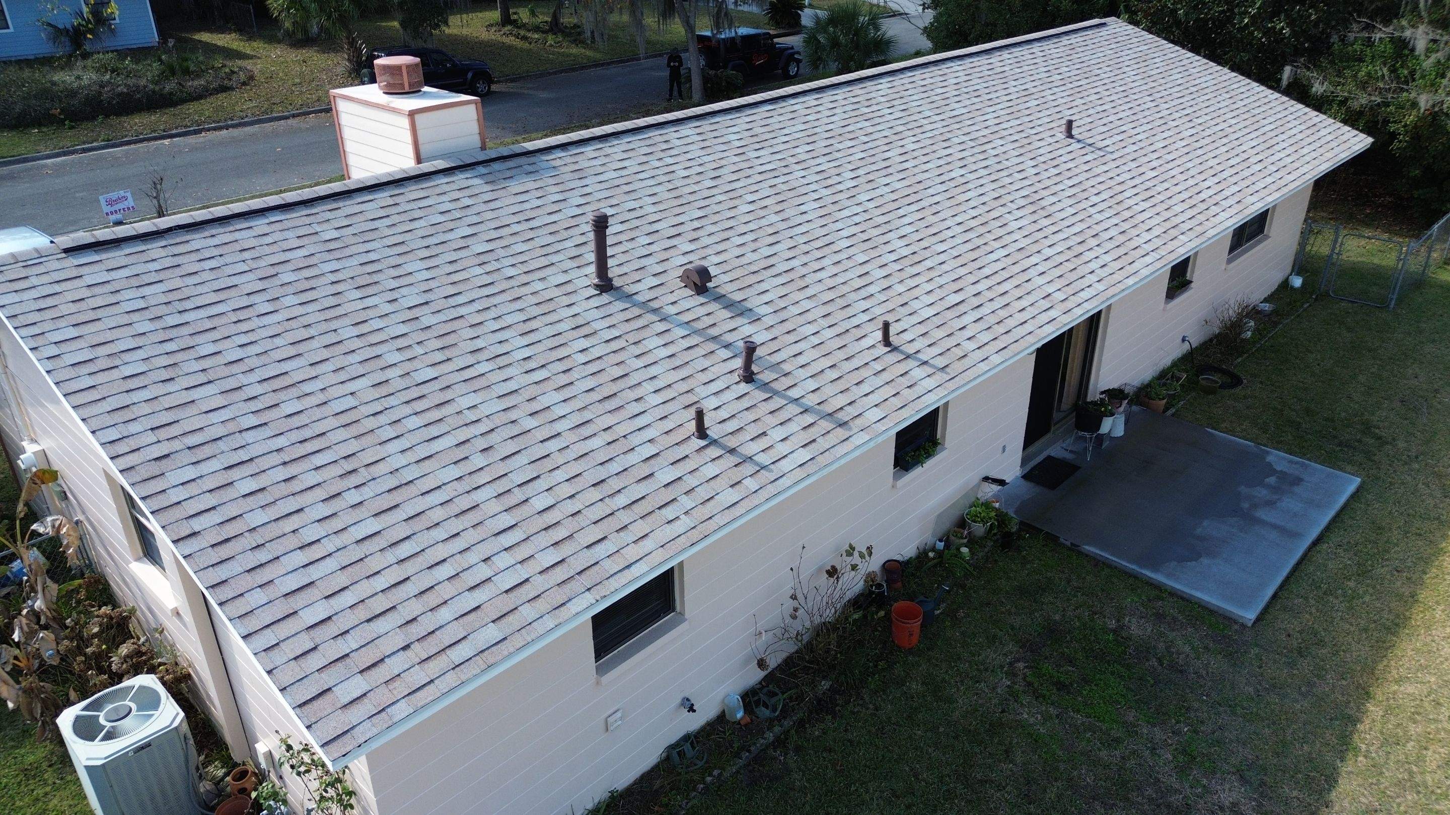 Amber Shingles in Gainesville Reroof by Brehm Roofing