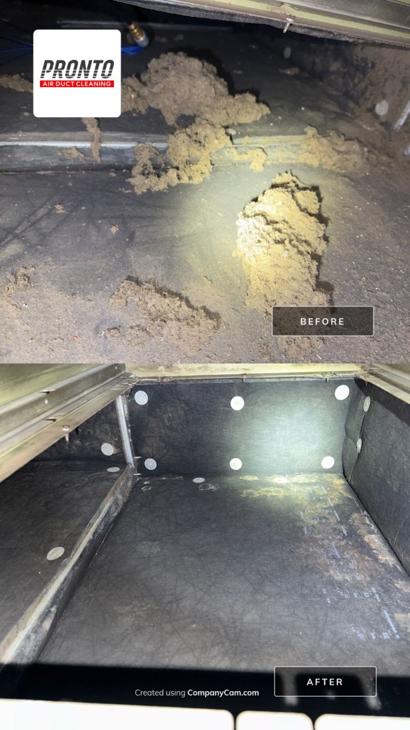 Air duct cleaning using Hypervac by Pronto Air Duct Cleaning