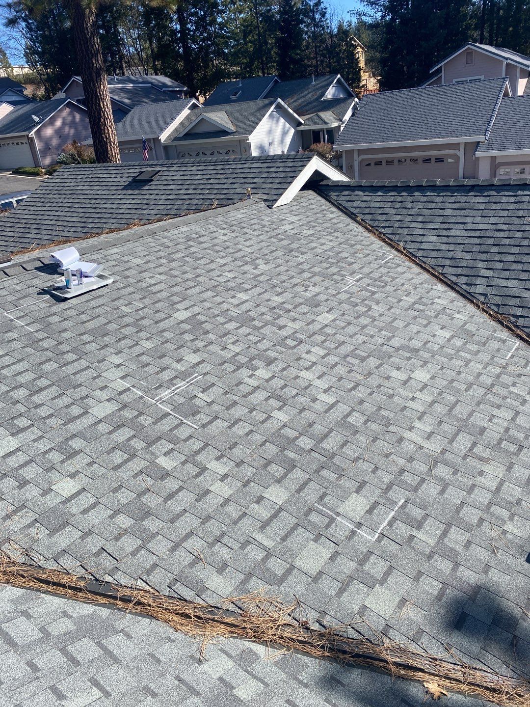 Attic Insulation, Roofing, and Solar for this in-town home by Byers Enterprises 