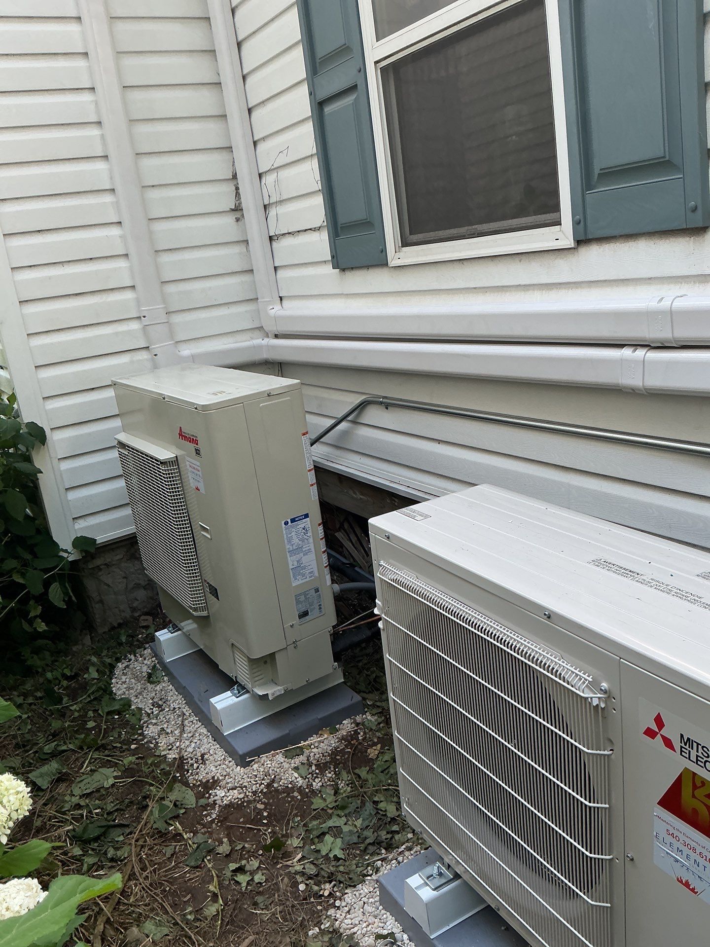 Mini-split install in New Market by Elemental Heating and air conditioning LLC