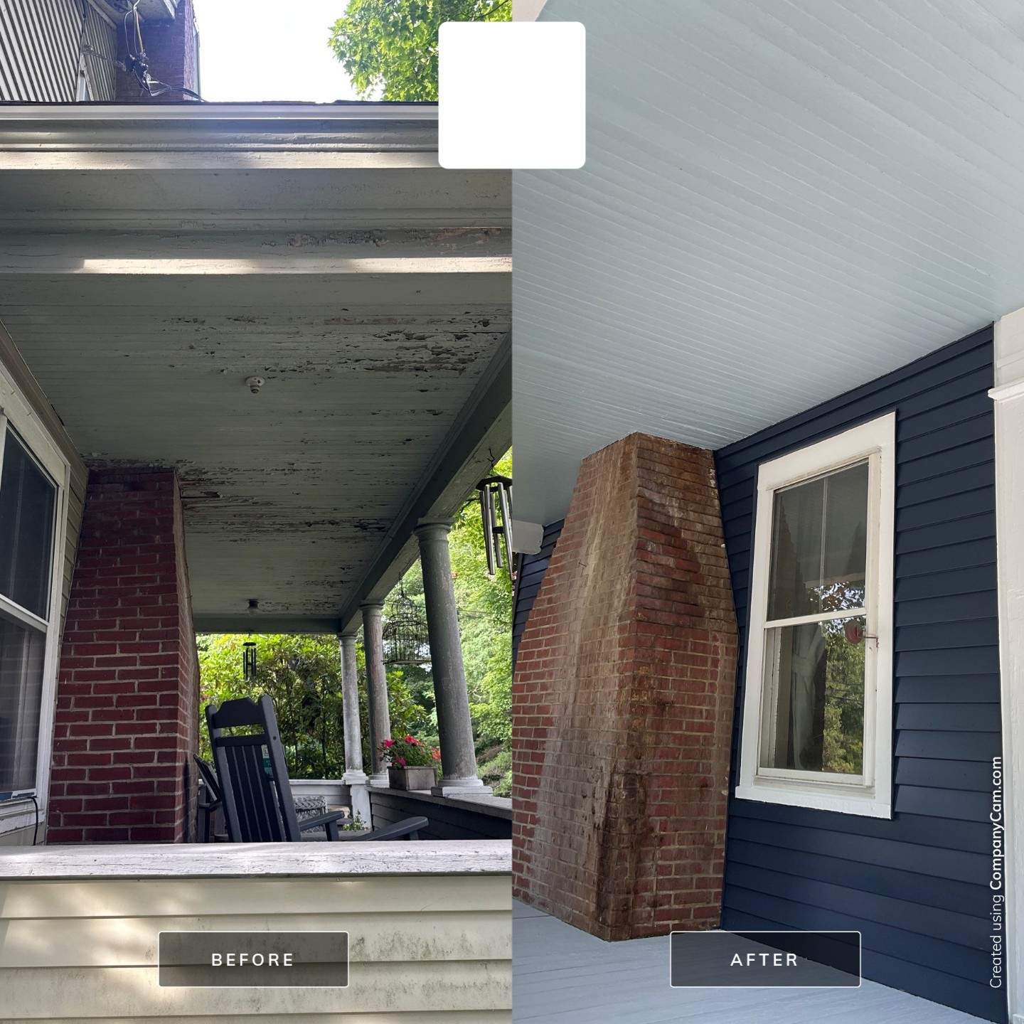 Full Exterior Residential Painting and Porch Refinishing in Augusta by Picture Perfect Pro Painting
