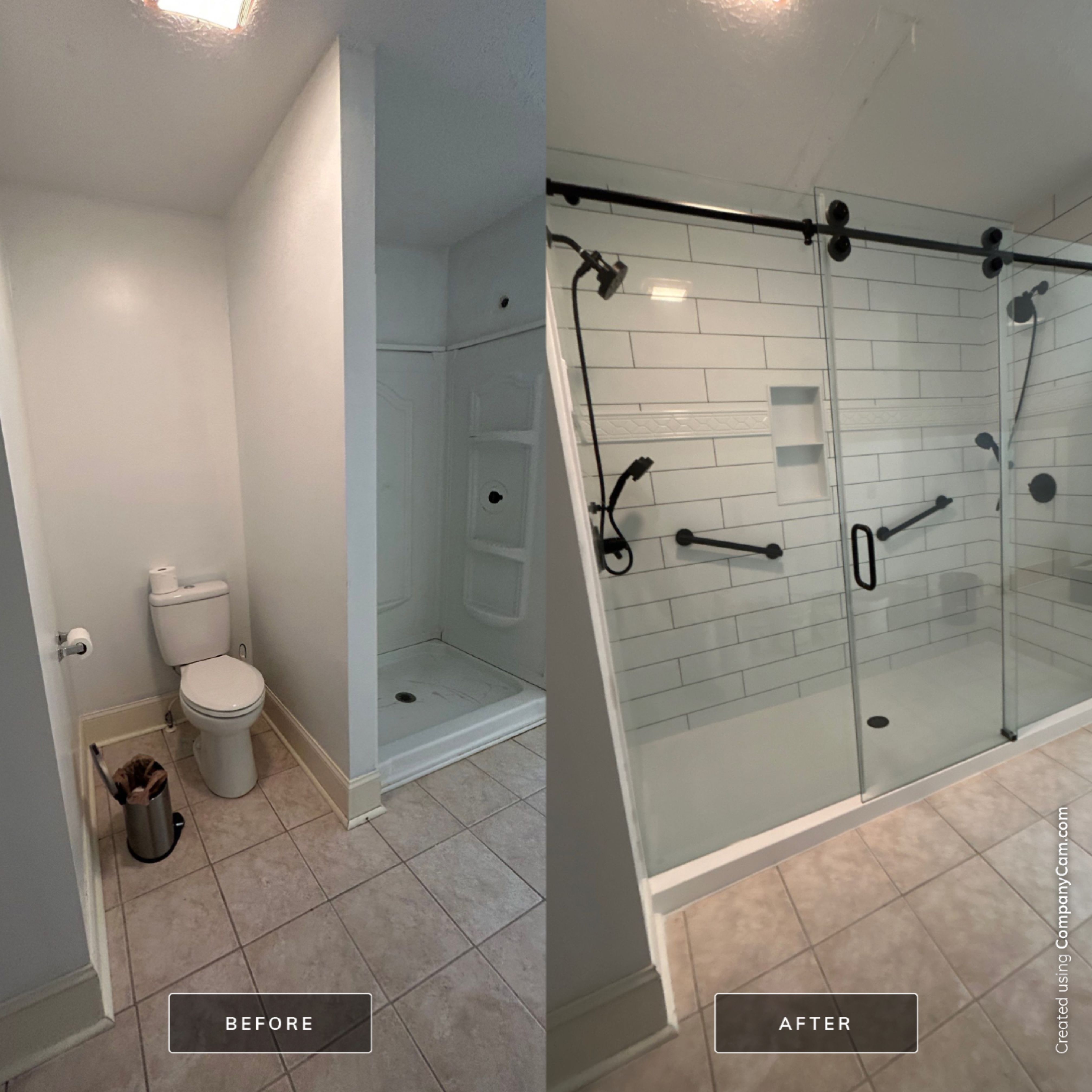 Gorgeous XL Dual Shower by BathPlanet SW Virginia