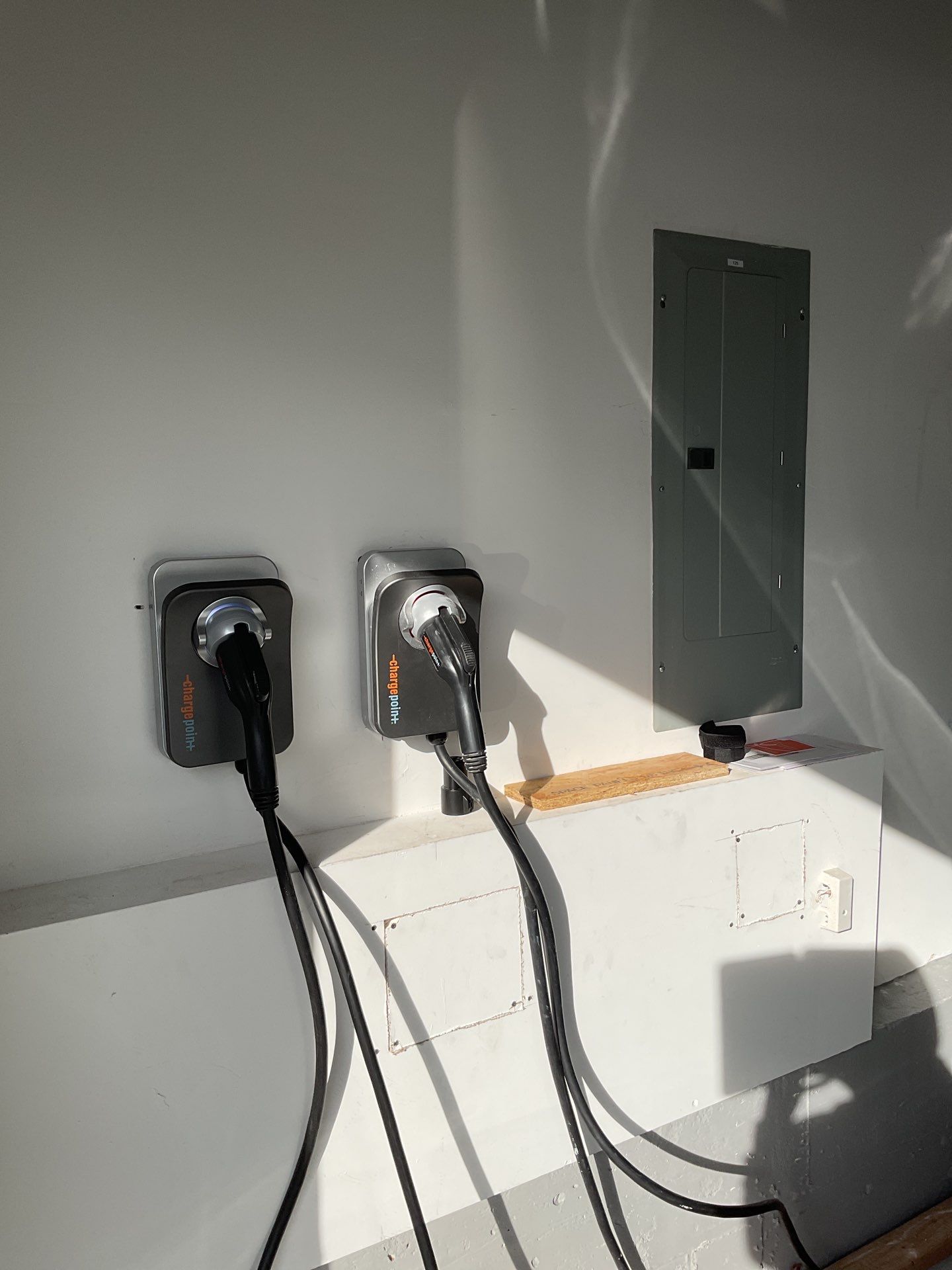 Dual ChargePoint EV Chargers + Custom Light Lift Install by ZAM Electric