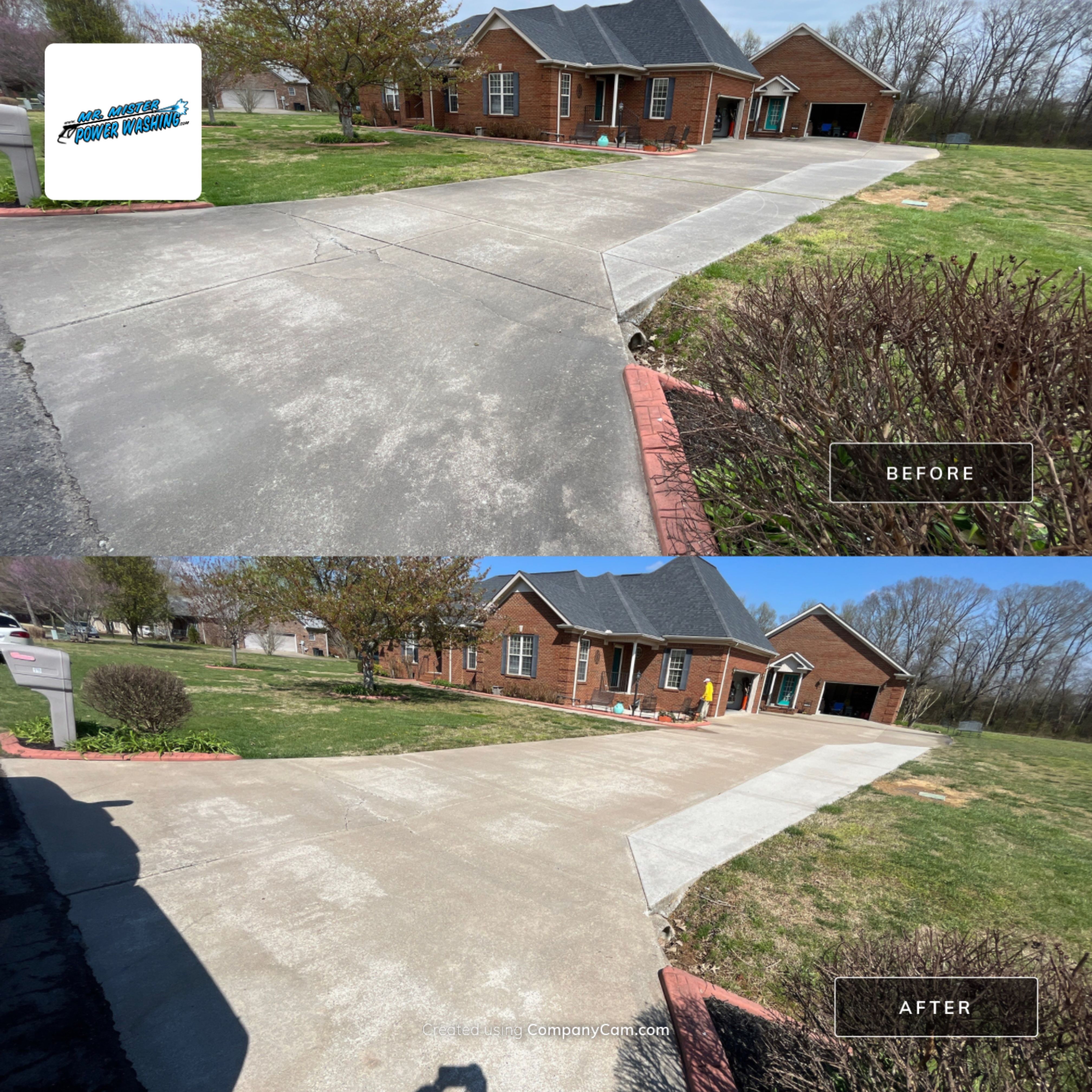 Rick's Driveway by Mr. Mister Power Washing