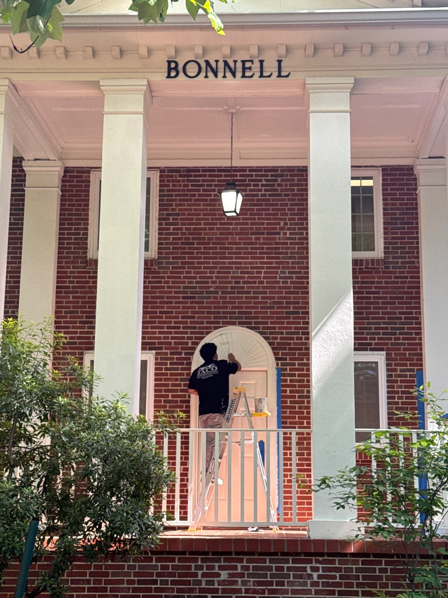 Architectural Column Restoration and Exterior Painting in Oxford by PGP Surface Solutions, LLC