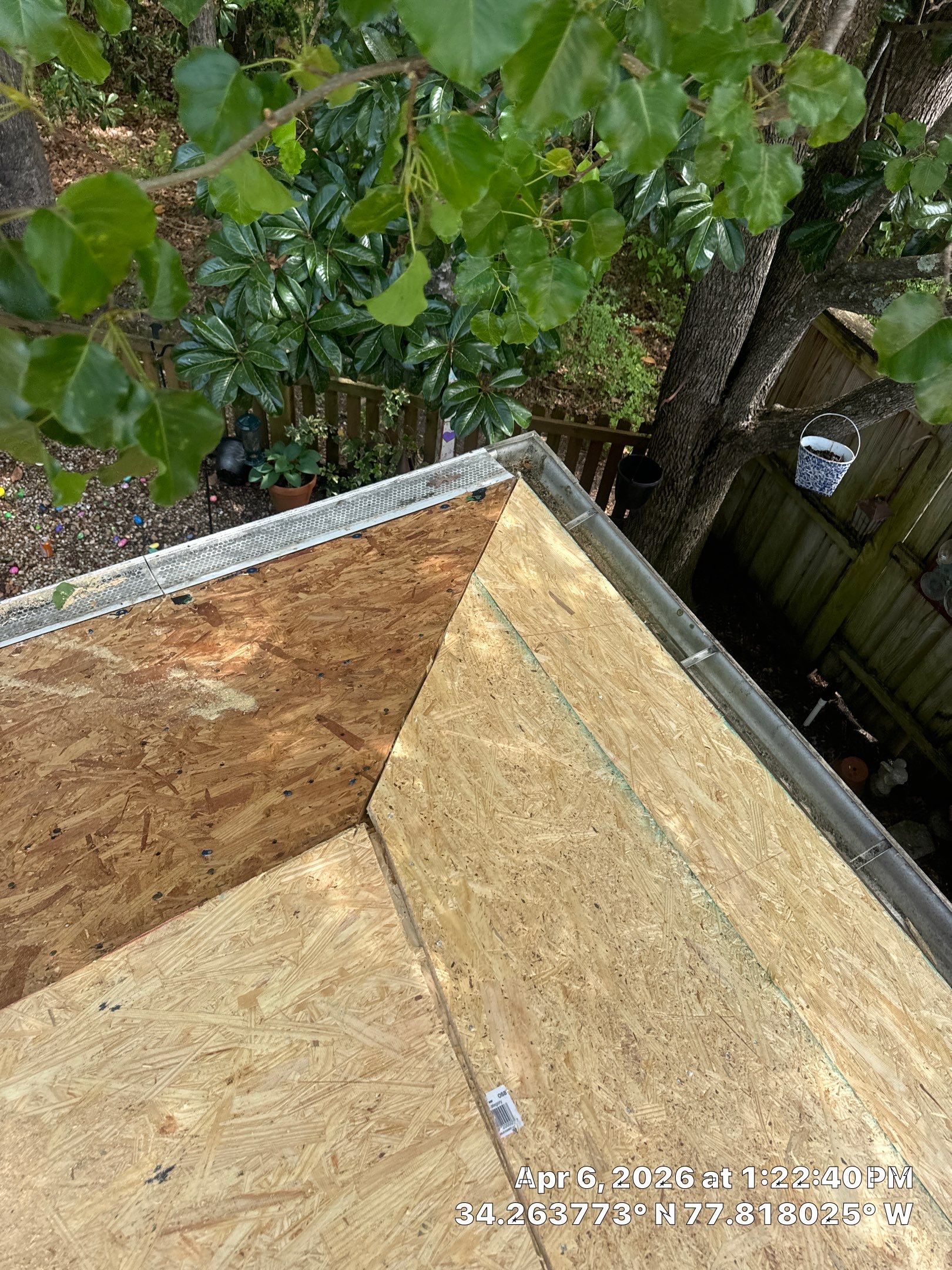A 5-year-old roof that needed full replacement by North Carolina Roofs