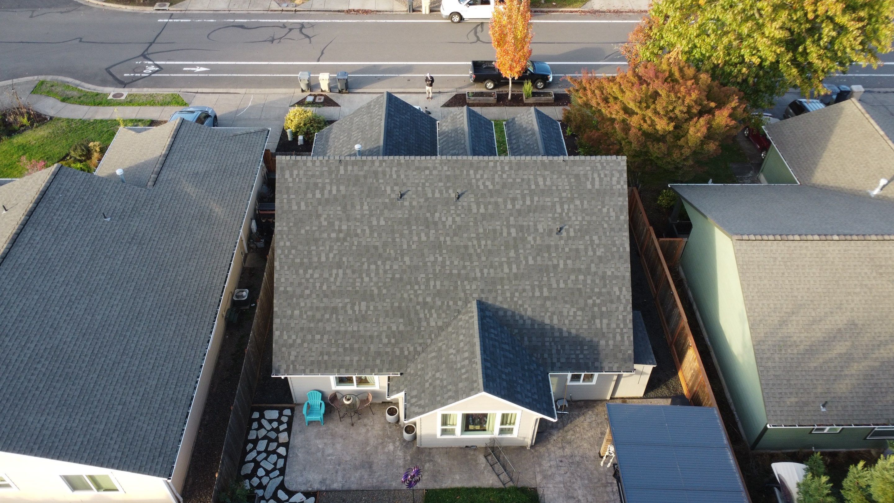 Granite Black Residential Roof Replacement by Orezona Building & Roofing Company, Inc.