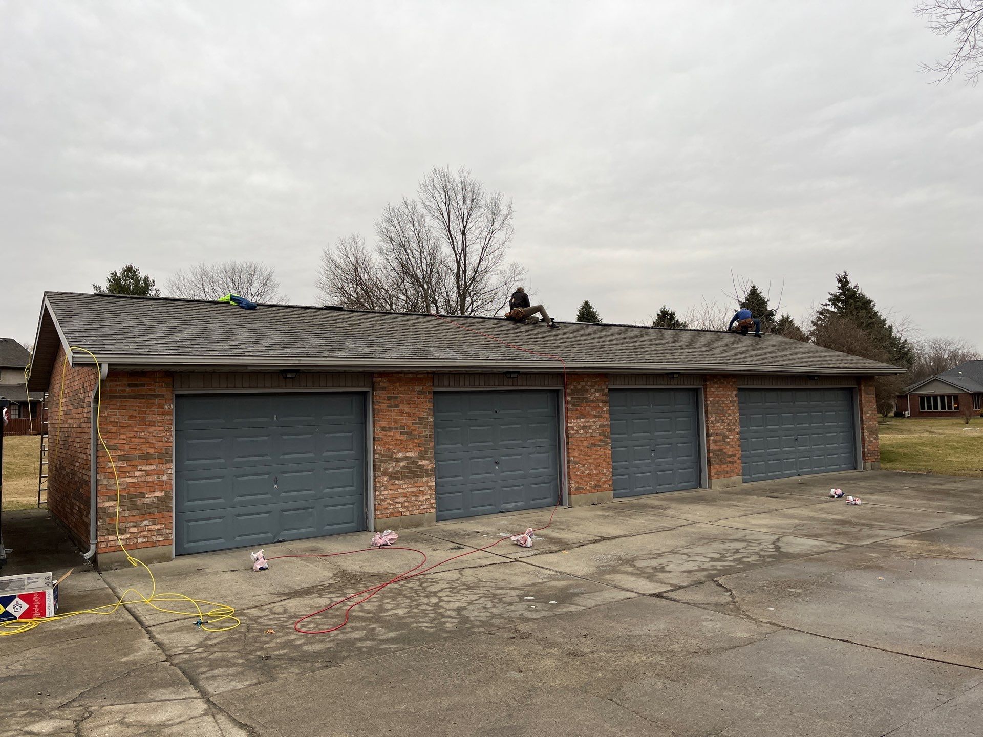 Residential Roofing Installation using GAF Timberline HDZ Weathered Wood by Nitro Roofing and Construction