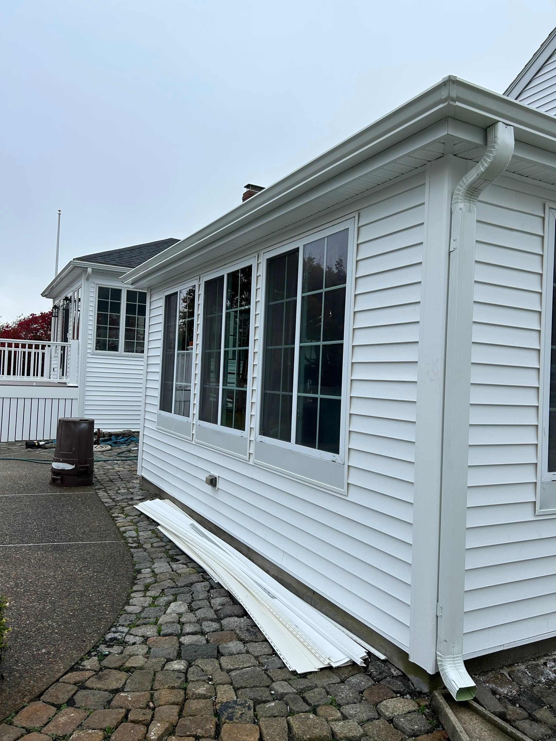 Weymouth, MA Gutter Installation using 5" K-Style Aluminum Gutter by Gutter Pro Enterprises