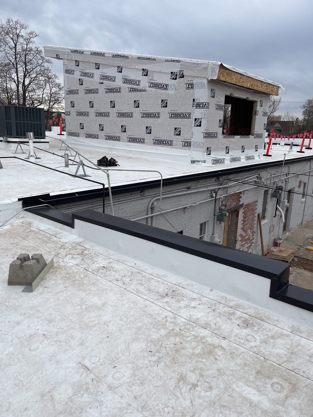  Commercial Roofing Installation using MuleHide .60 TPO - White-- Fully Adhered by A to Z Roofing