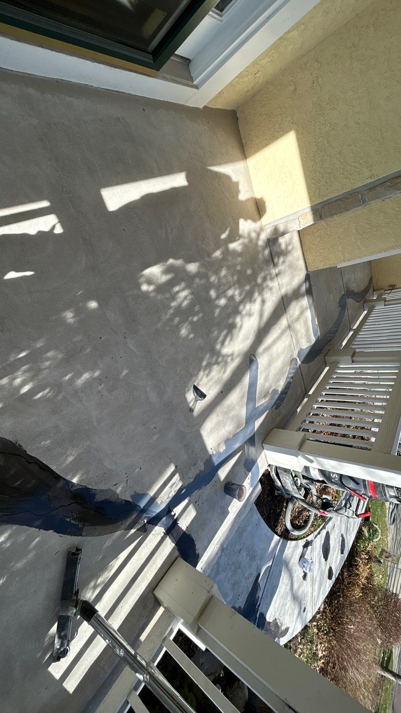 Patio using Cabin Fever by Select Painting, Coatings & Garage Cabinets