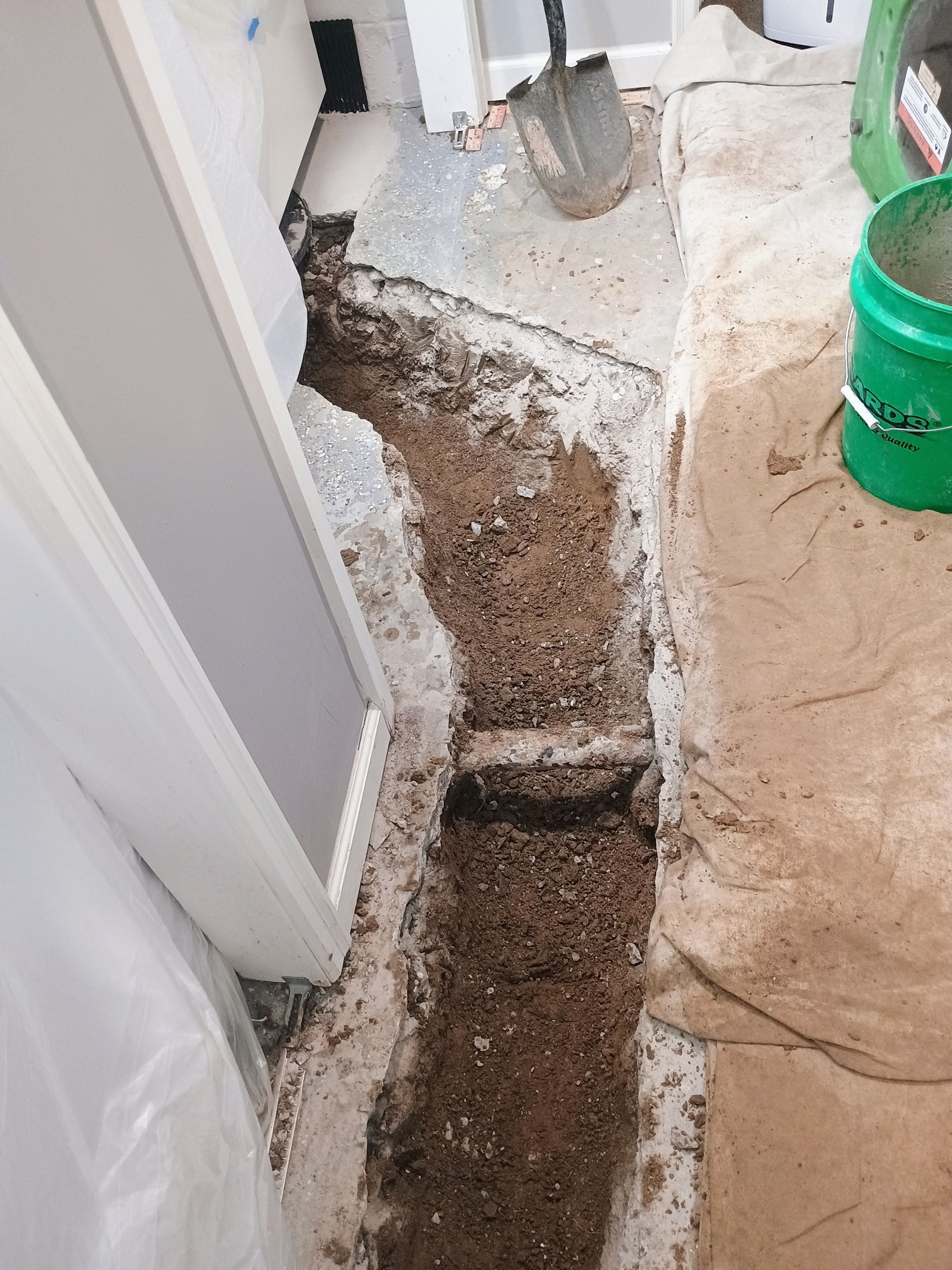 Interior Drain Tile in St. Louis Park by Waterproofing Northeast