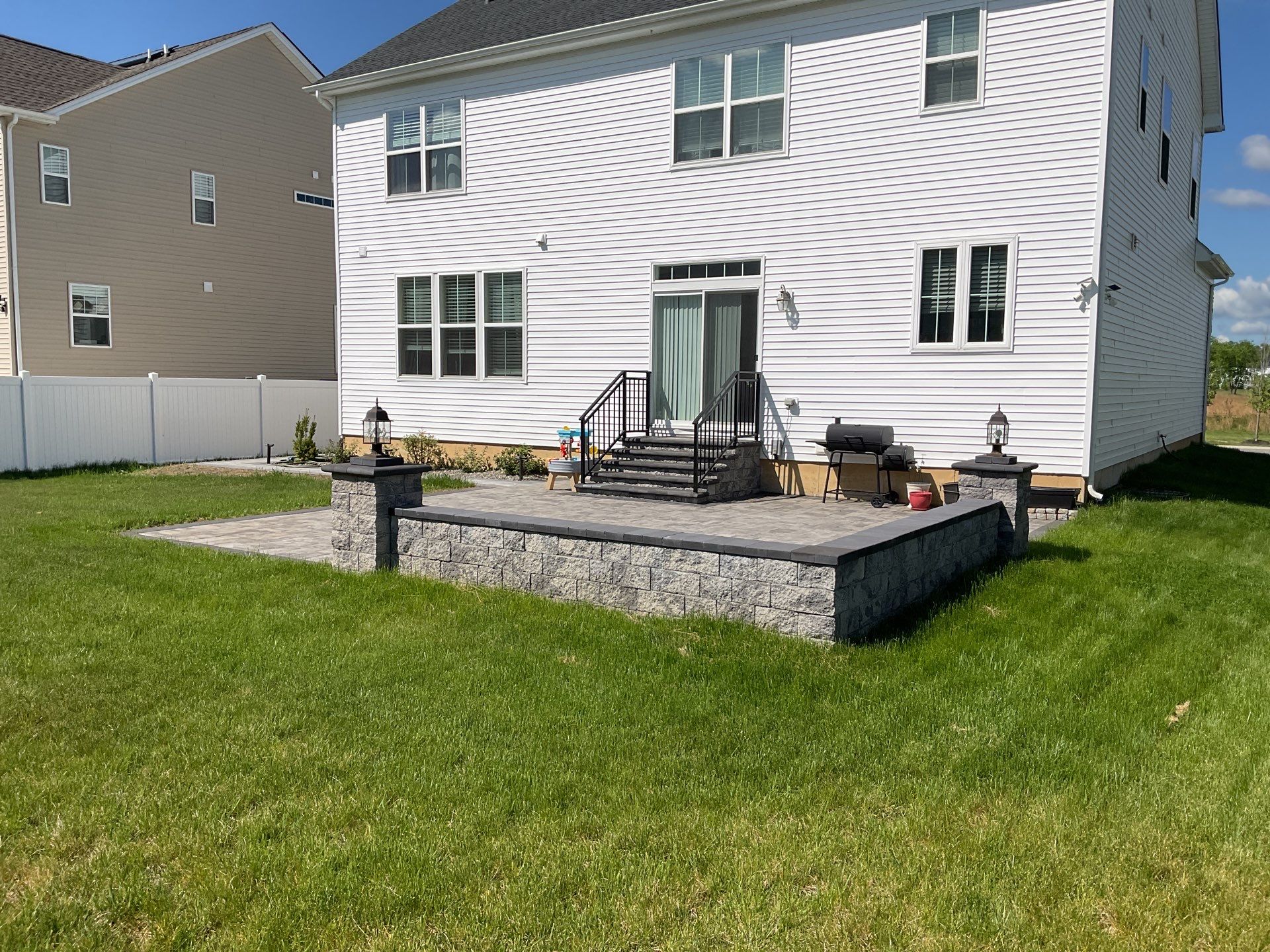 Custom Belgard Paver Patio Design & Installation in Delaware by Studio G Indoor Spaces & Outdoor Living