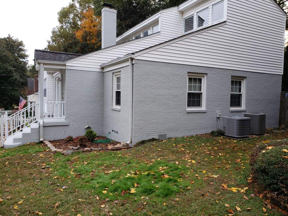 Gray Brick Painting and Exterior Refresh for Decatur Residence by Swift Home Renovations 