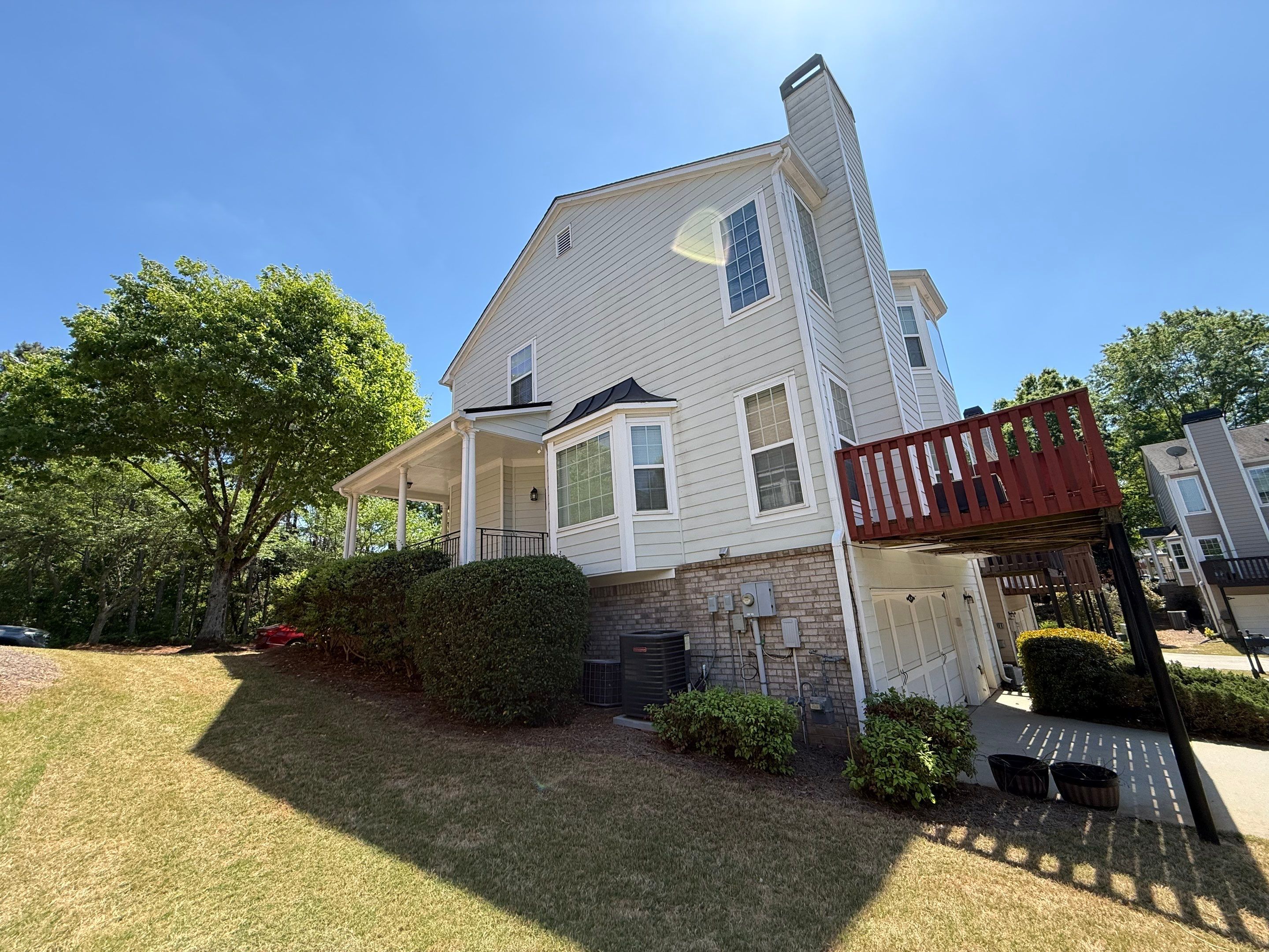 Exterior Painting and Facade Refresh for Suwanee Multi-Story Home by Swift Home Renovations