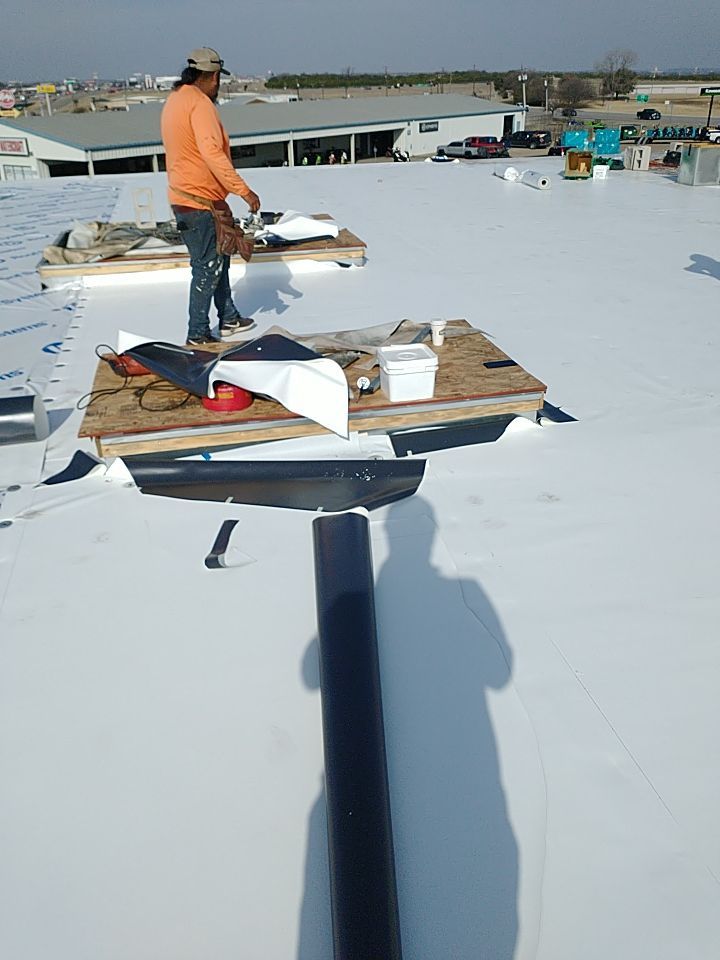 Bio-Life Commercial Roof Replacement using IB Systems PVC by Roof Experts